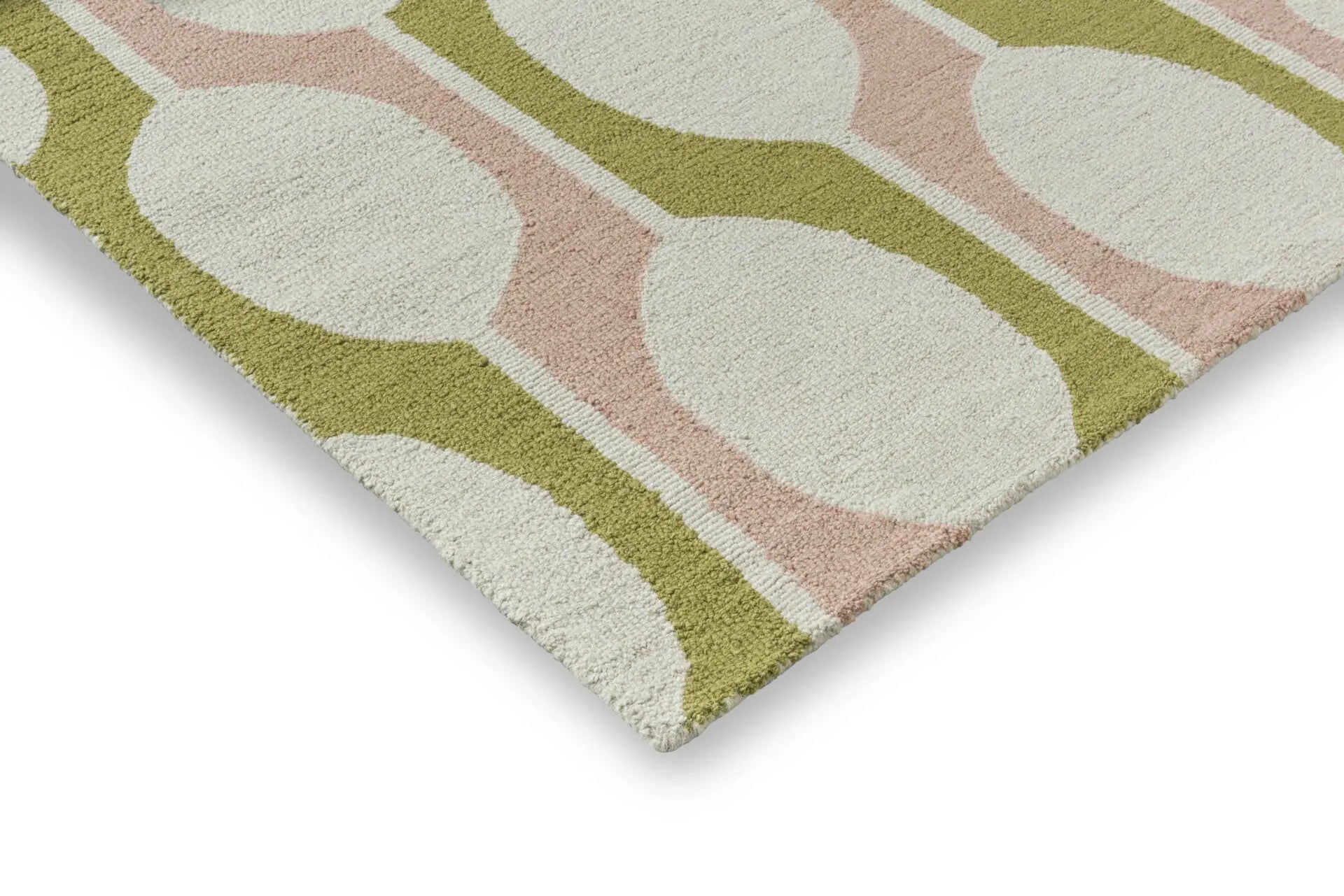 Vloerkleed BILLOW LICHEN beige met roze en groen