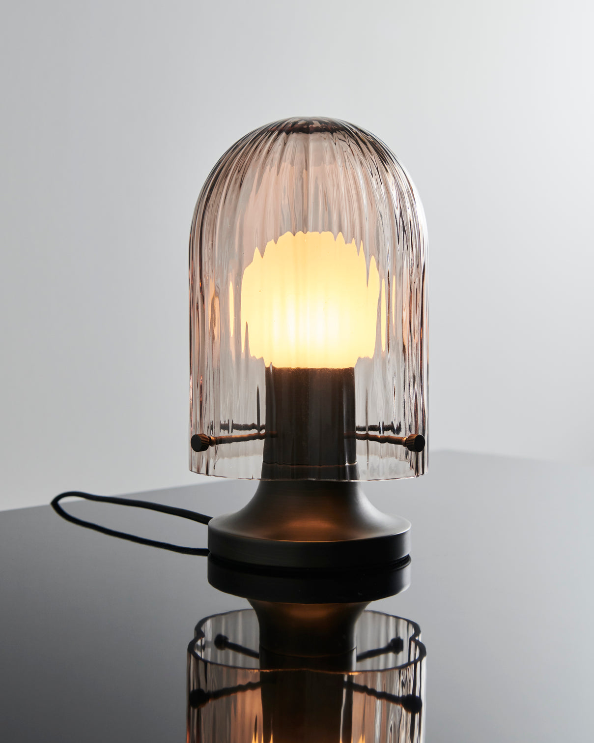 SEINE table lamp smoked glass