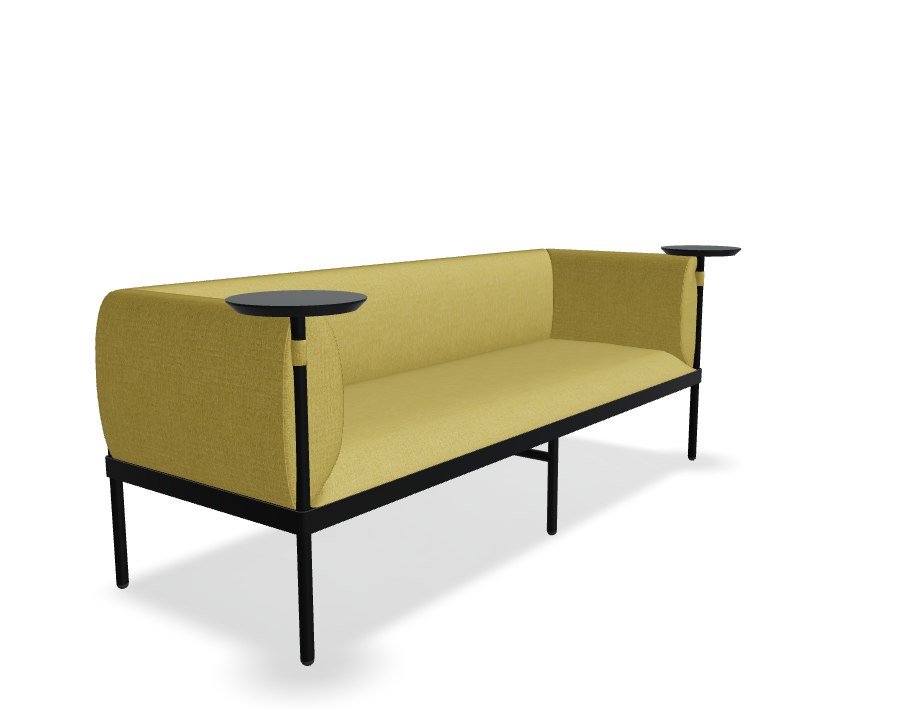 Sofa 3-osobowa niska STILT tapicerowana