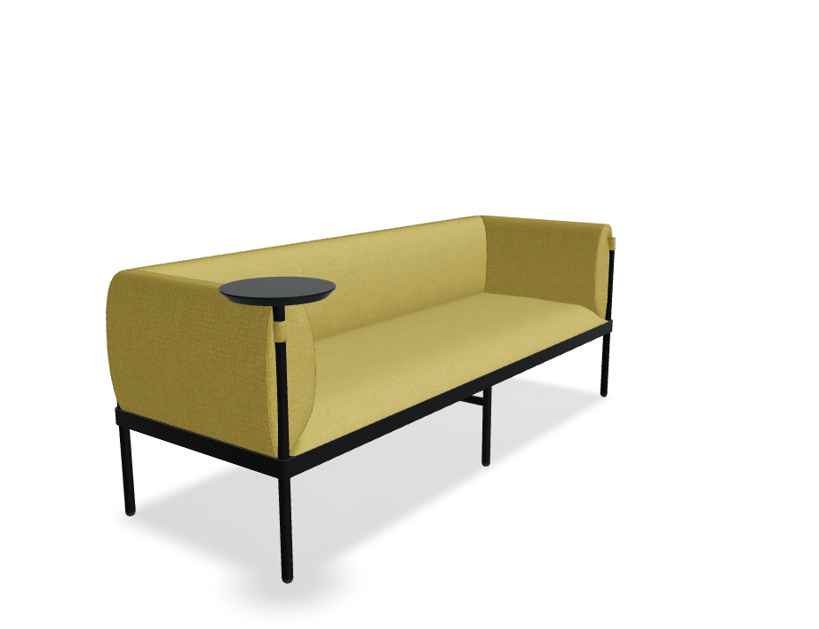 Sofa 3-osobowa niska STILT tapicerowana