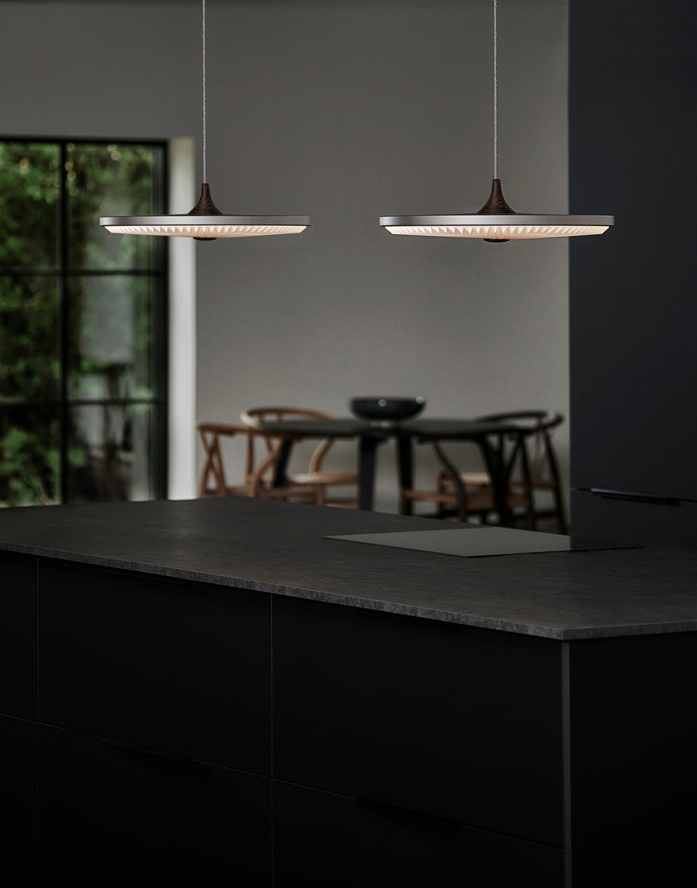 Hanging Lamp MODEL 198 SOLEIL Smoked Oak