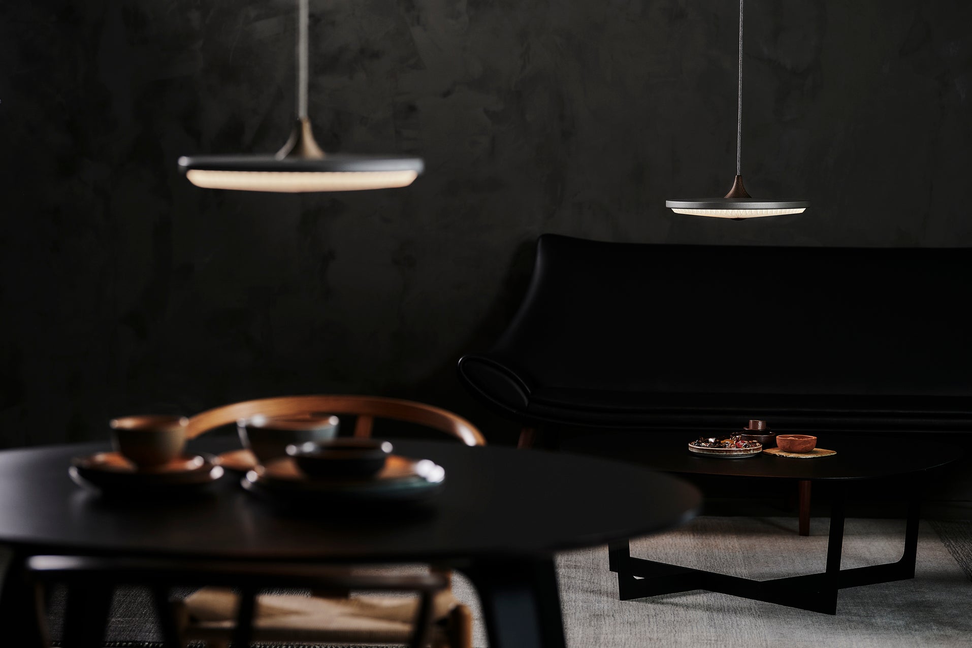 Hanging Lamp MODEL 198 SOLEIL Smoked Oak