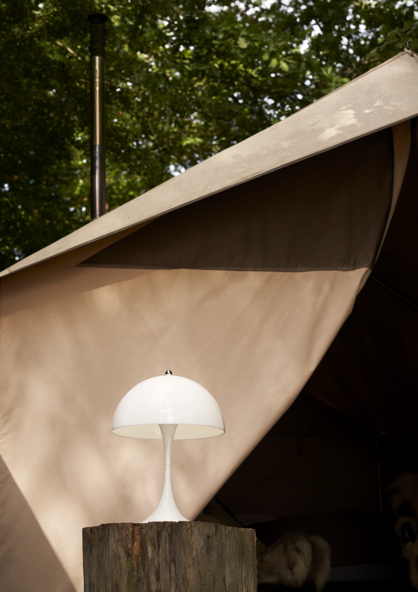 Draagbare lamp PANTHELLA 250 wit