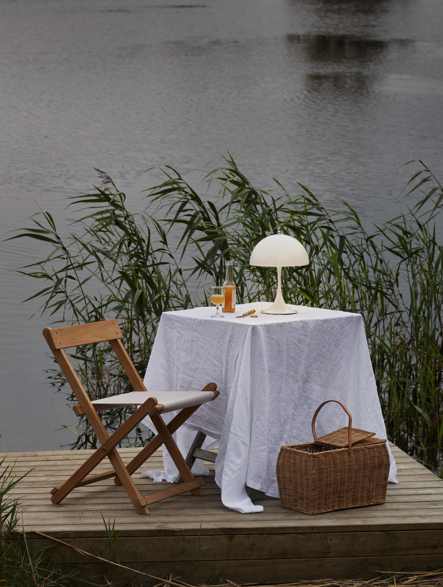 Draagbare lamp PANTHELLA 250 wit