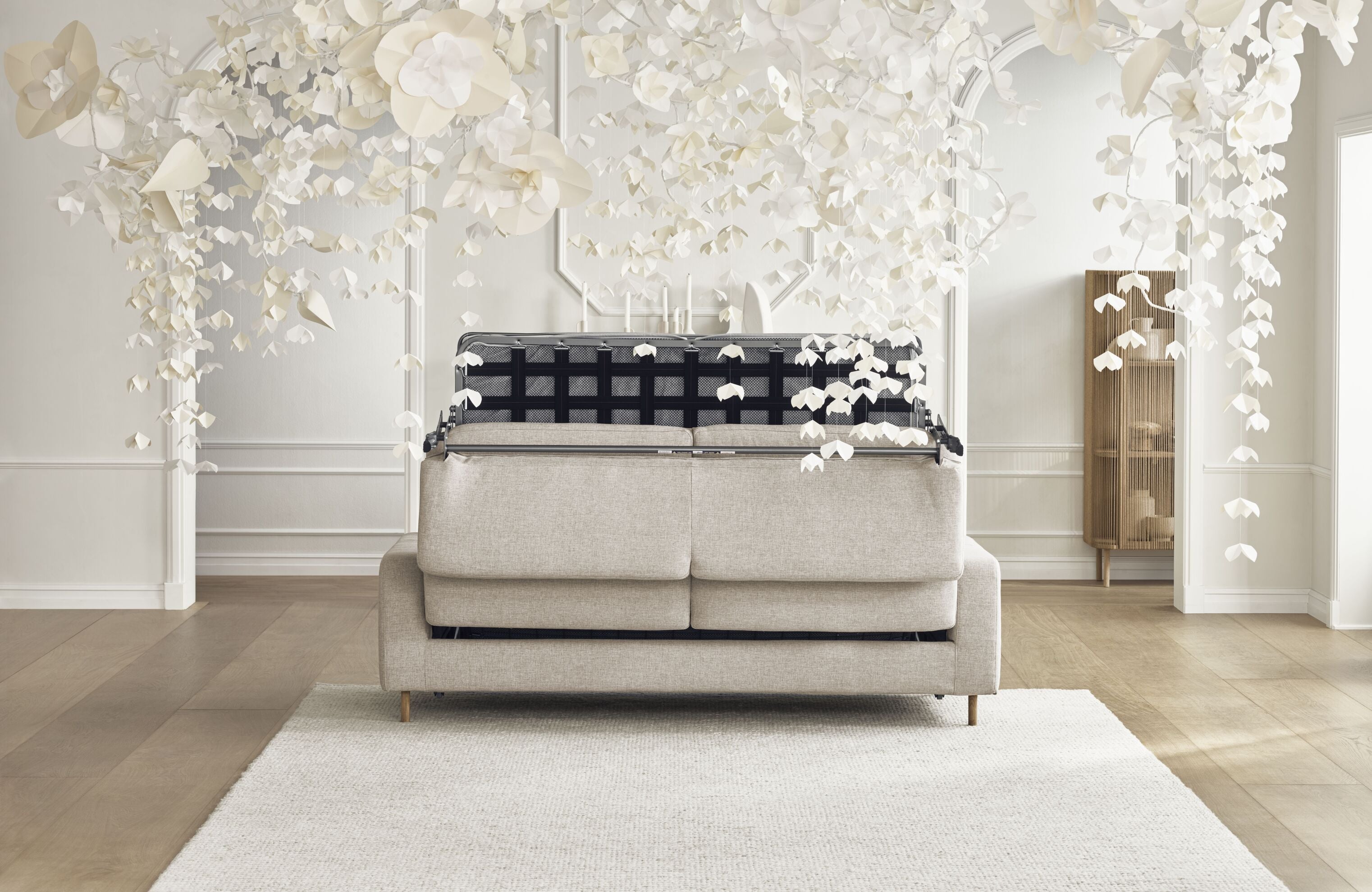 Randinavia right-sided 3-person corner sofa with a black base