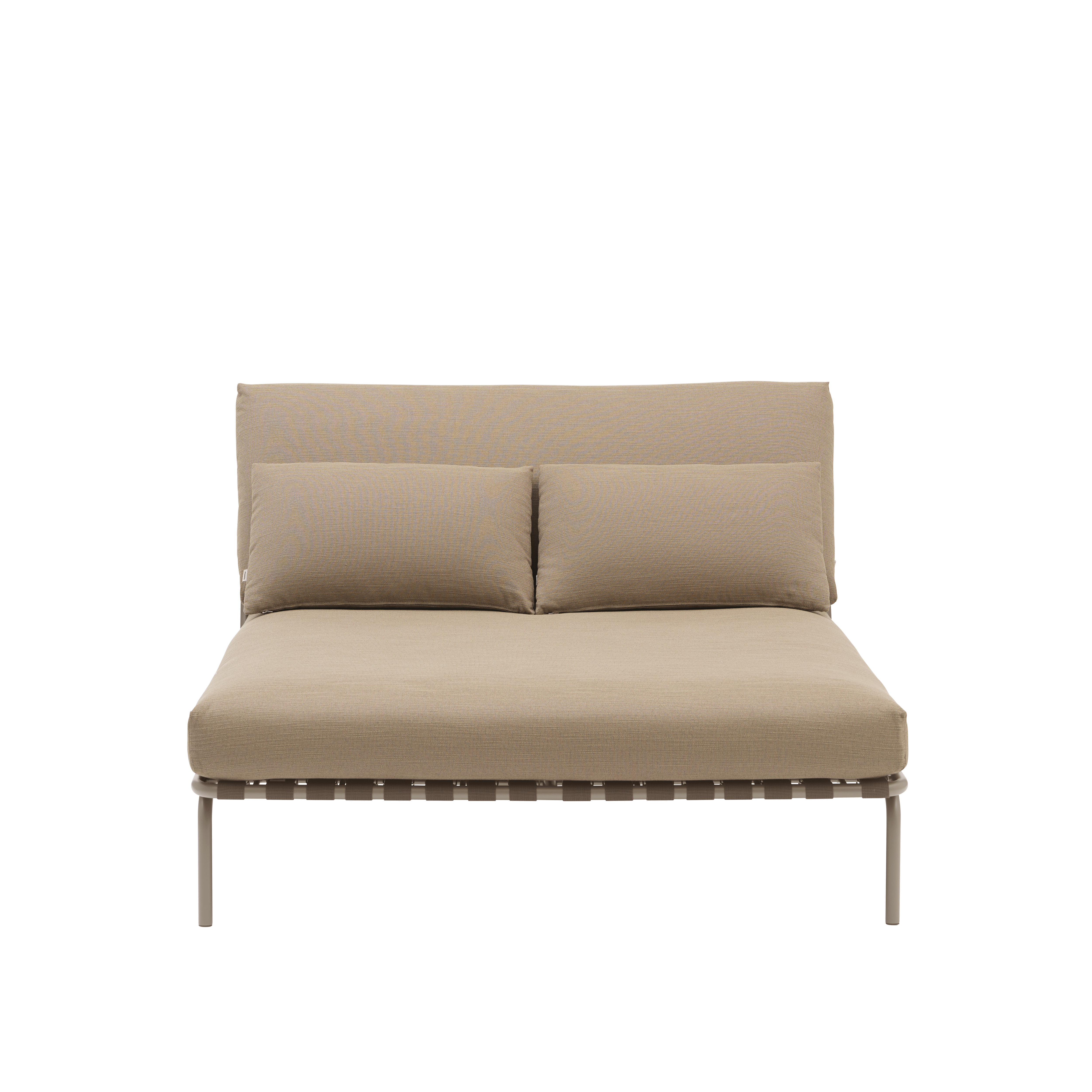 Buitenligbed SETTLE bruin met taupe basis
