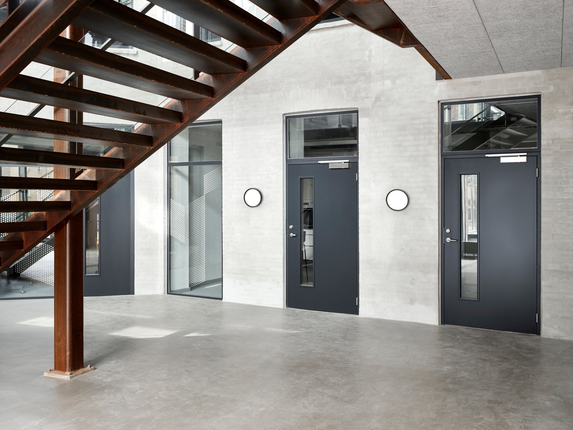 Lampa ścienna LP SLIM ROUND czarny