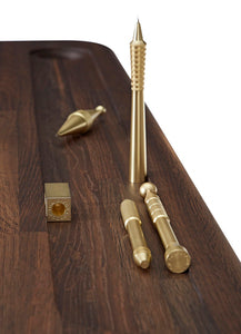 Biurko SLAB ciemne drewno dębowe