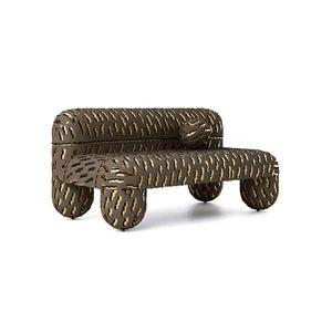 Bank HELLO gestoffeerd