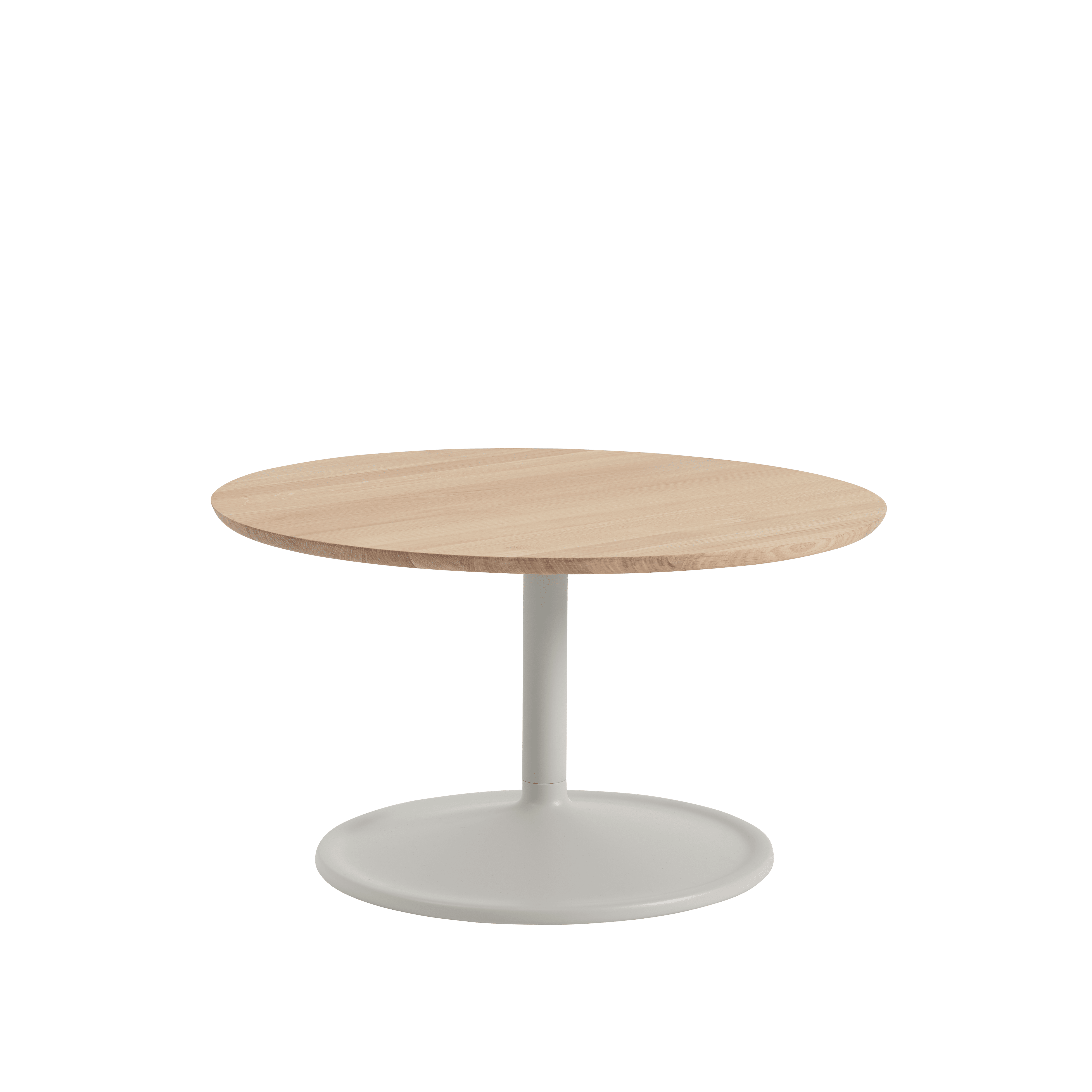 Salontafel SOFT eikenhout met lichtgrijze basis