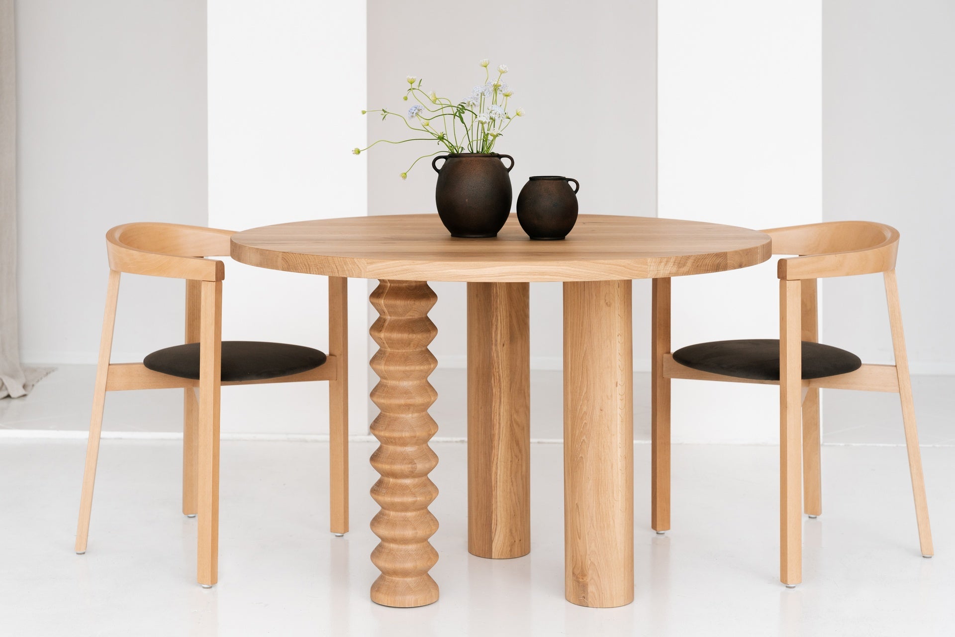 Ronde tafel SOL van eikenhout
