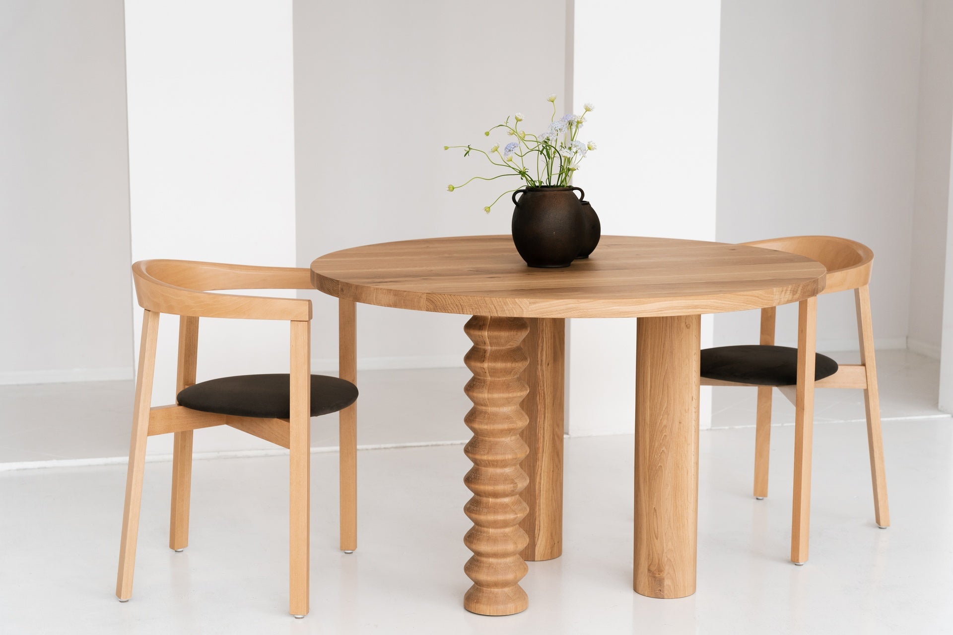 Ronde tafel SOL van eikenhout