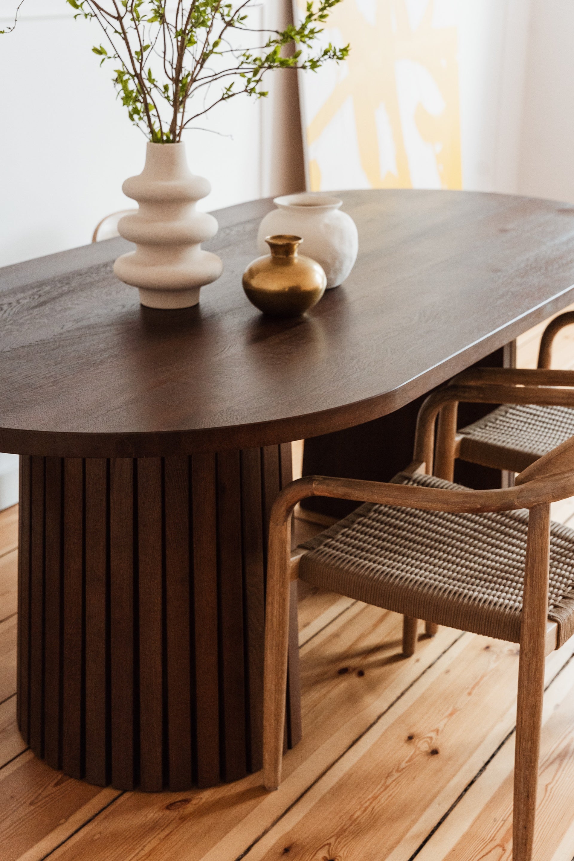 Ovale tafel IGGY van eikenhout