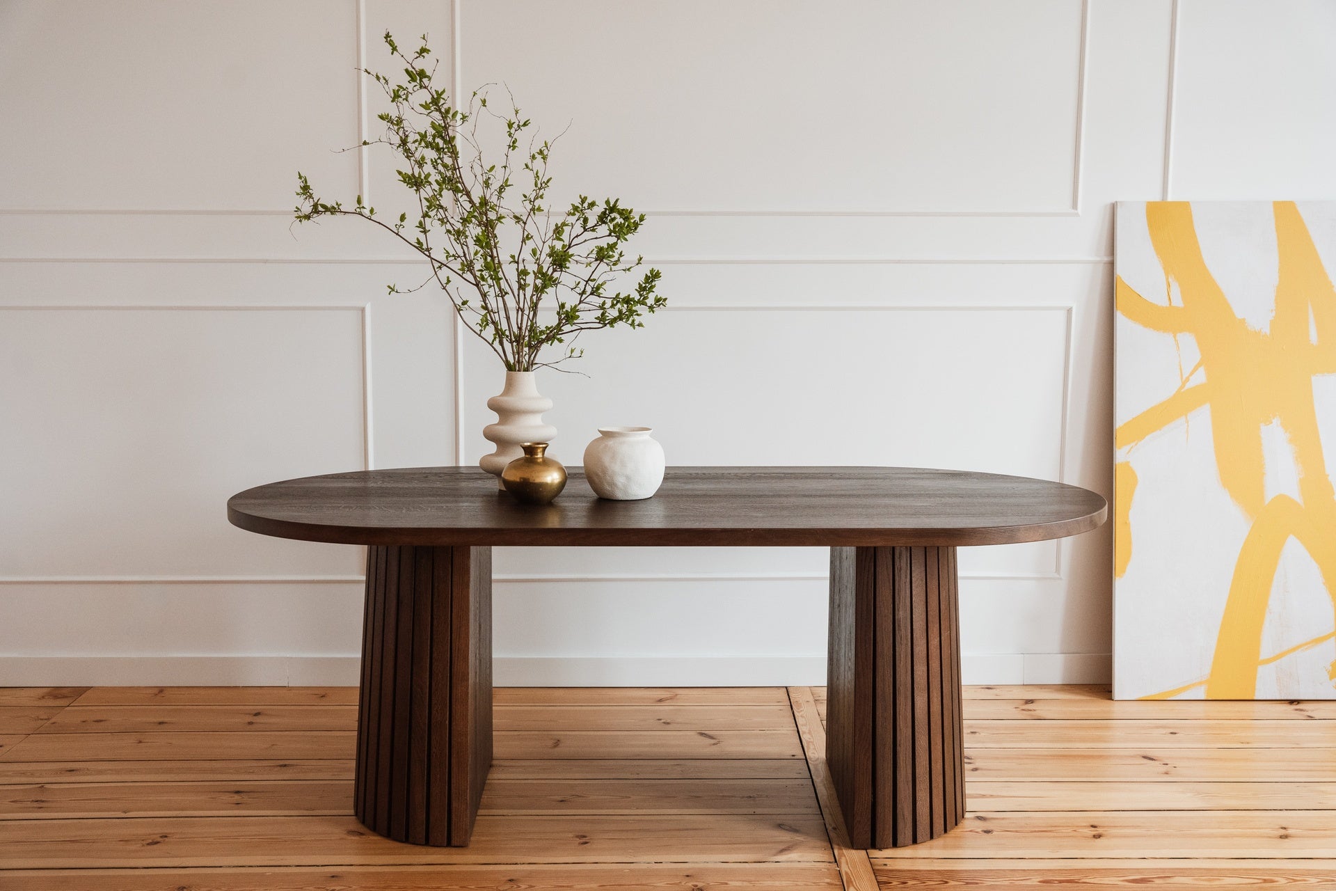 Ovale tafel IGGY van eikenhout