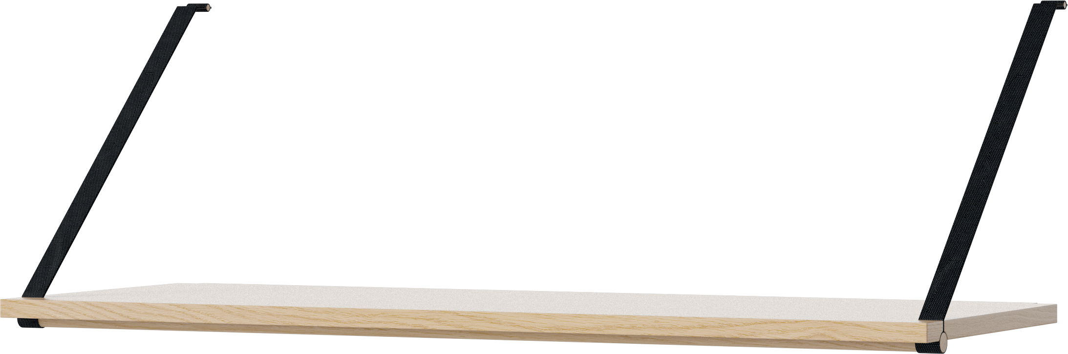 Plank STRAP - enkele module gebleekt eikenhout