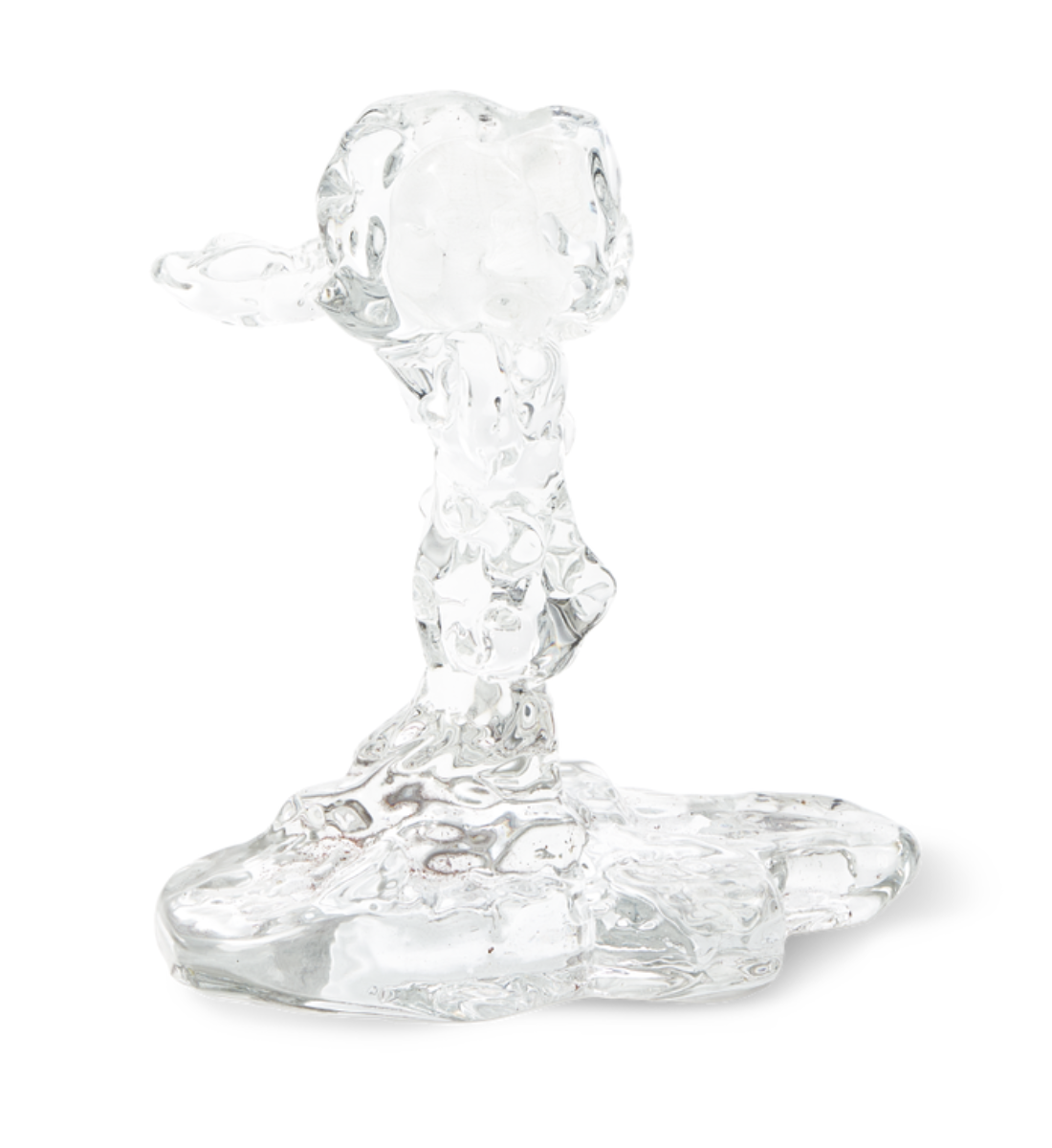 GLASS DRIP transparent candle holder