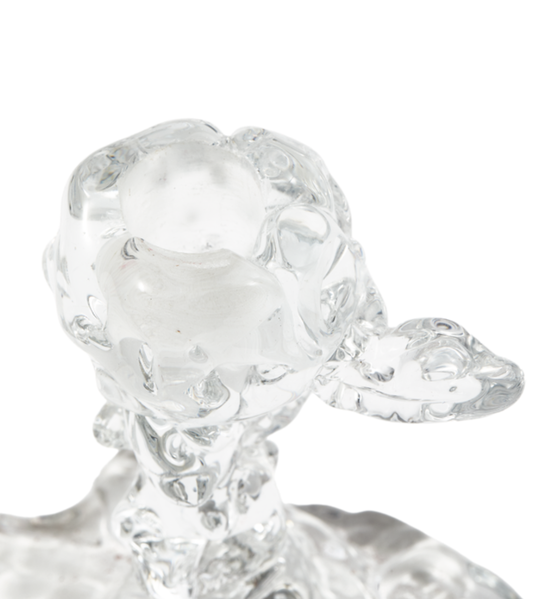 GLASS DRIP transparent candle holder