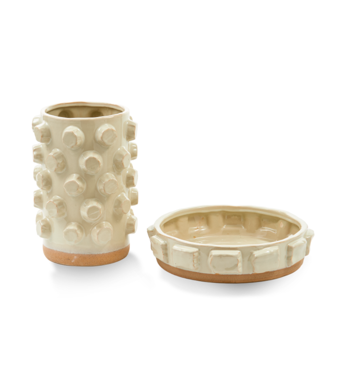 STRUCTURE beige vase