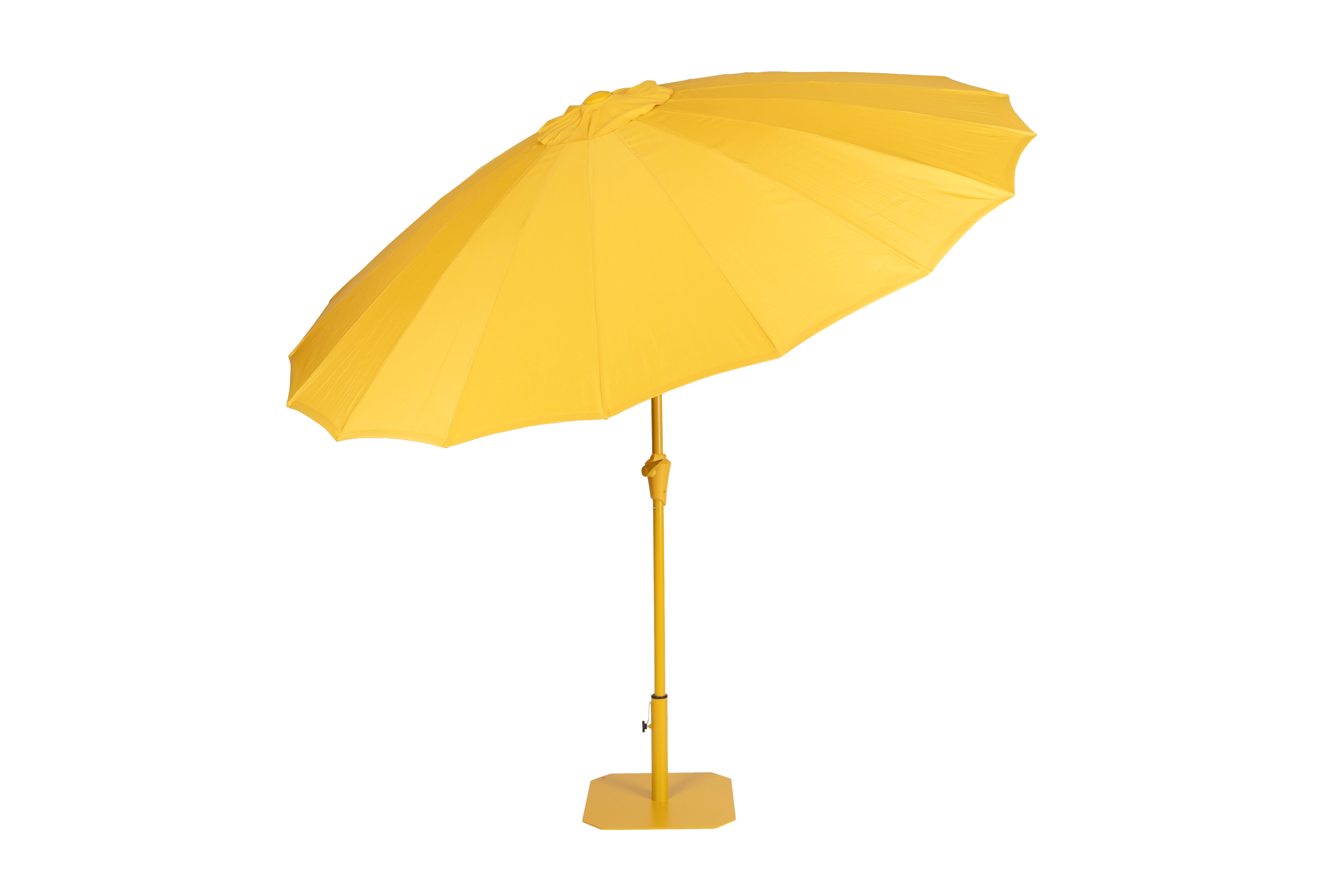 SUNSHINE Yellow Parasol with Base