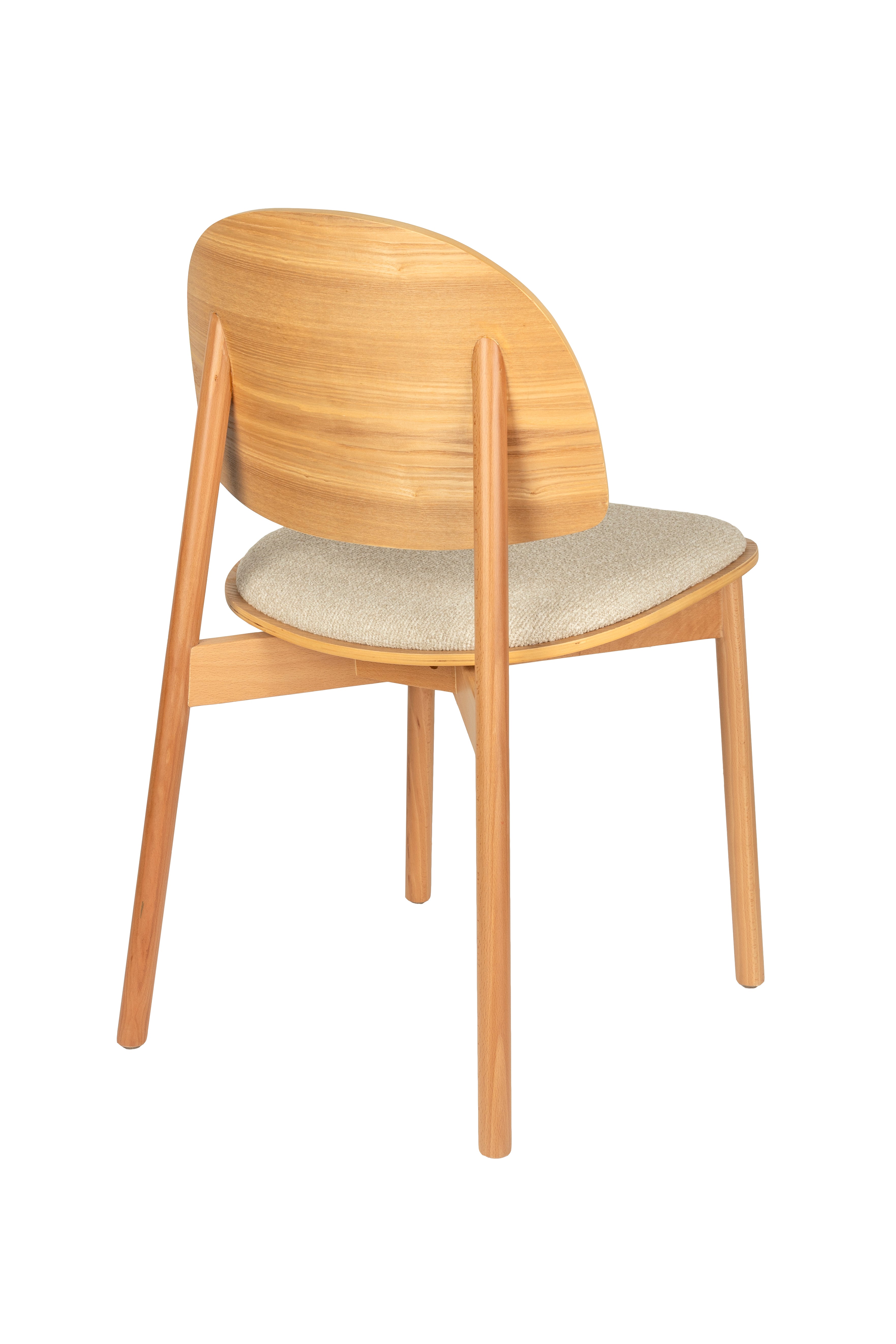 Zitje SUNRISE beige met een houten basis