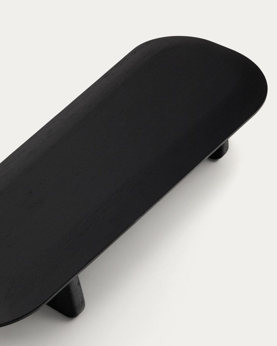 Pirita Couchtisch schwarzes Eichenholz Holz