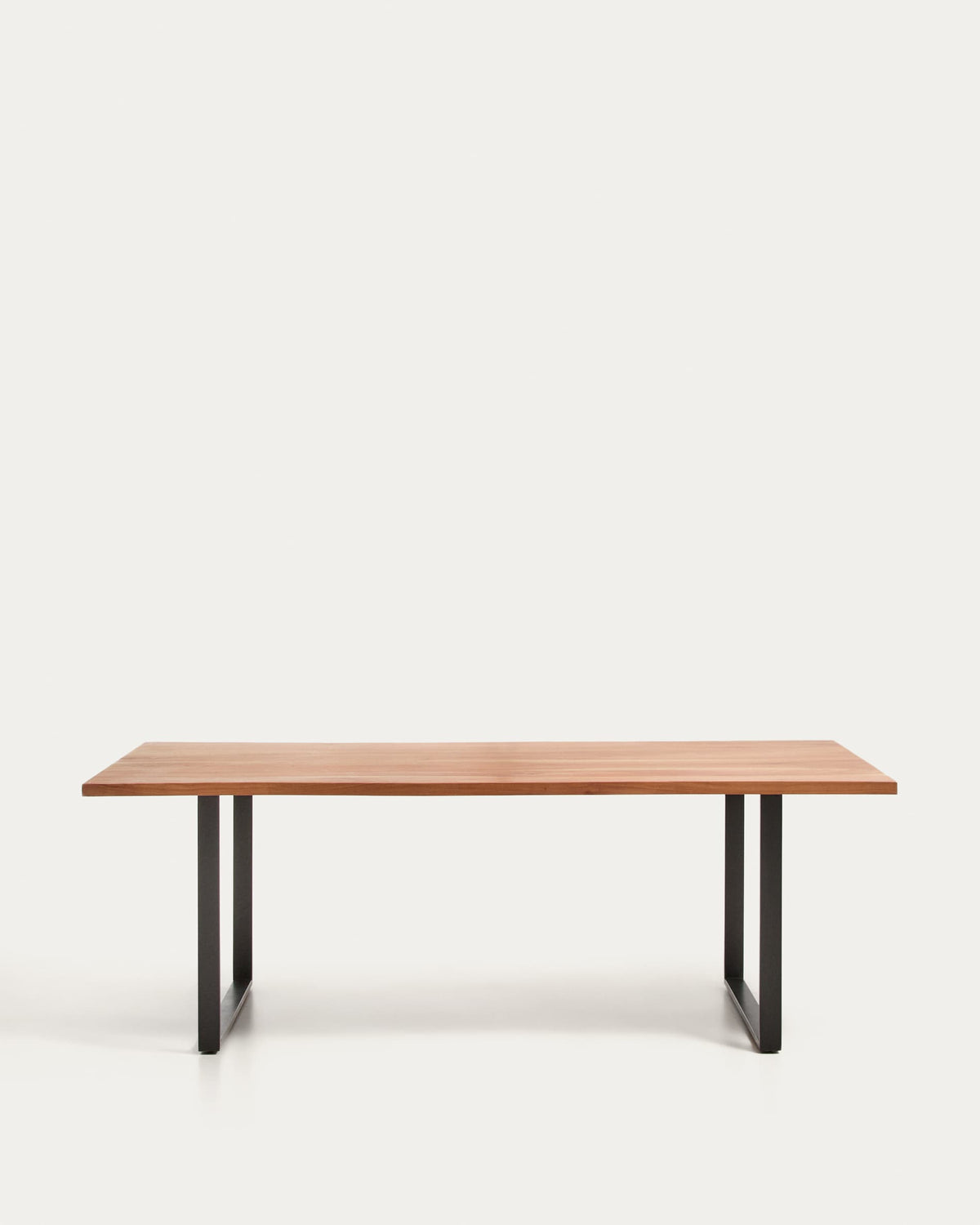 Uxue tafel van acaciahout met zwarte basis