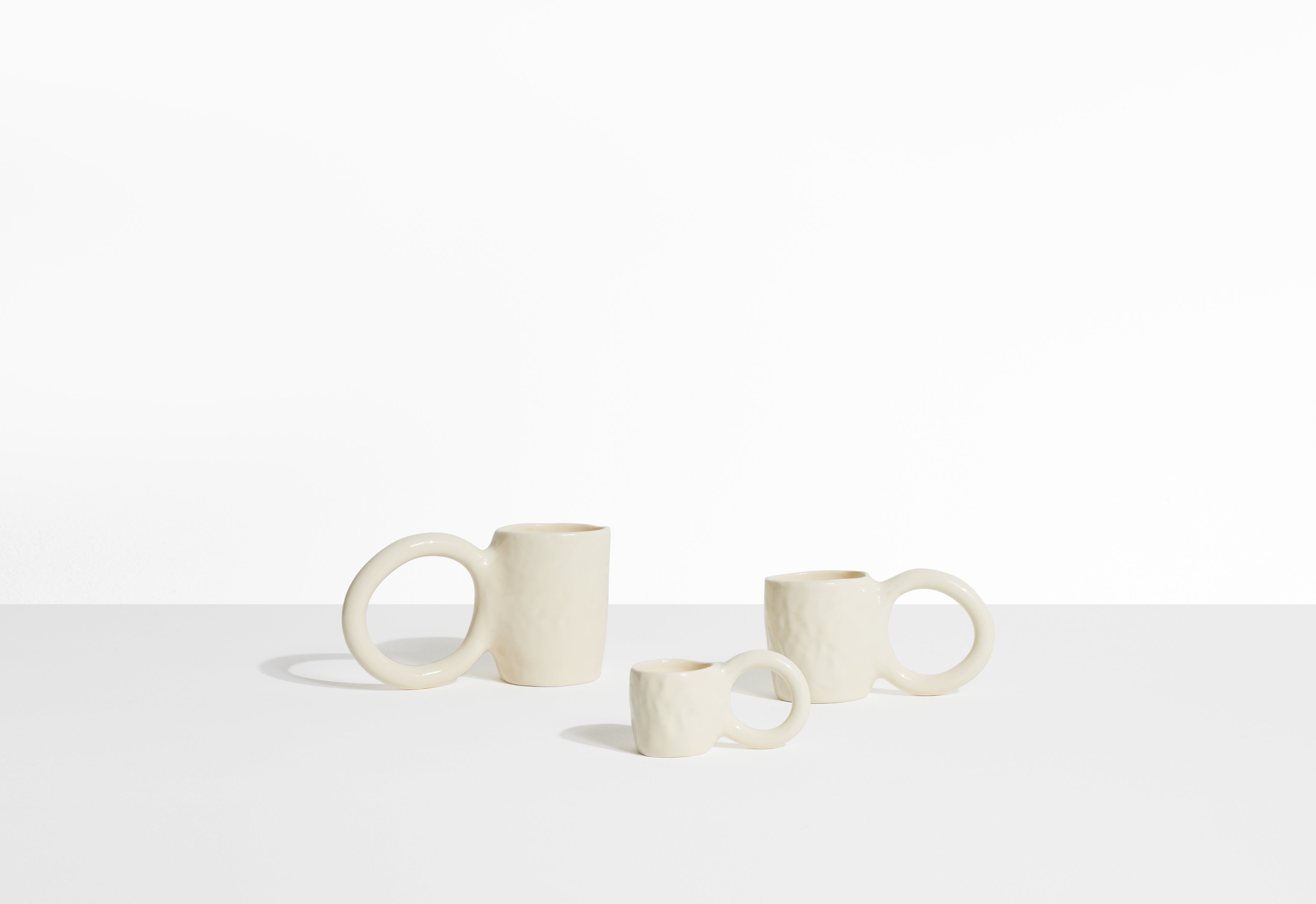 Set van vanille DONUT espresso kopjes