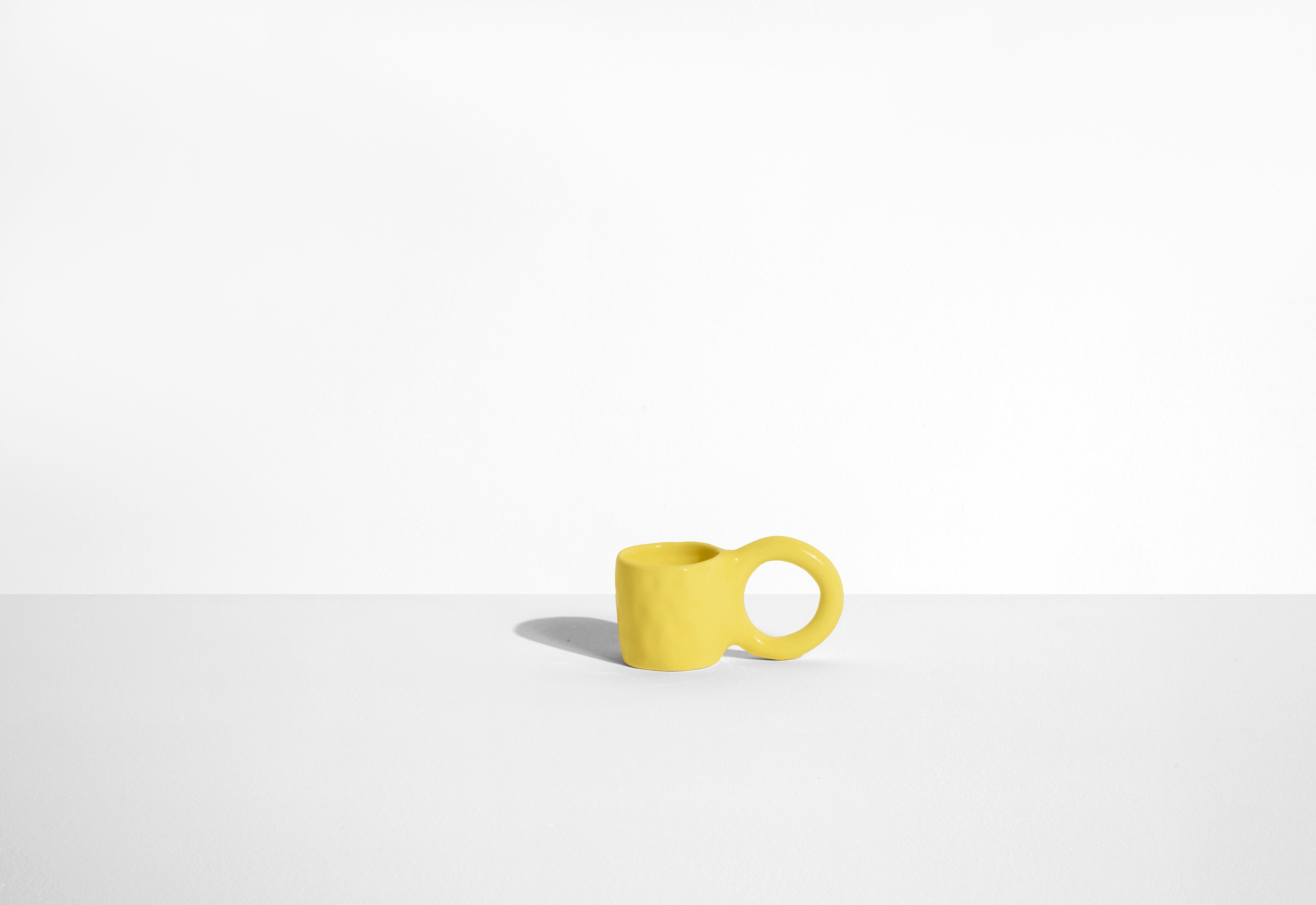 Set van gele espresso kopjes DONUT