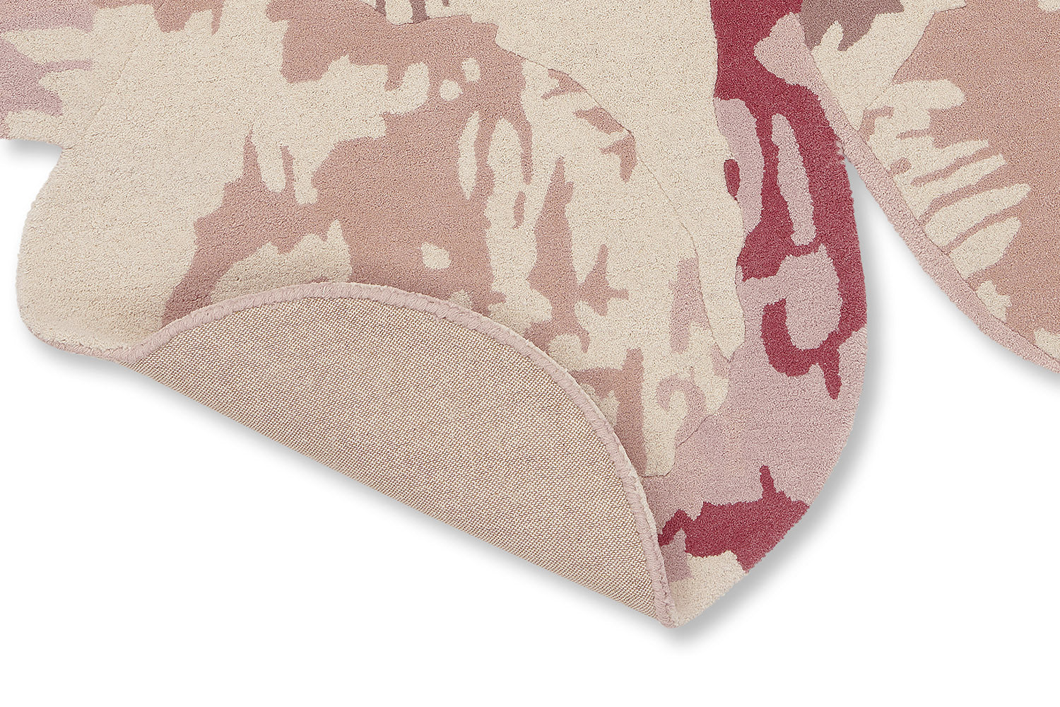 Decoratieve vloerkleed SHAPED MAGNOLIA lichtroze