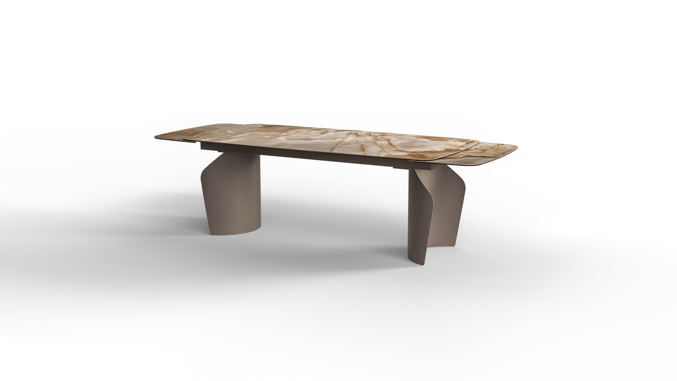 Uitschuifbare tafel LO van kwartssteen