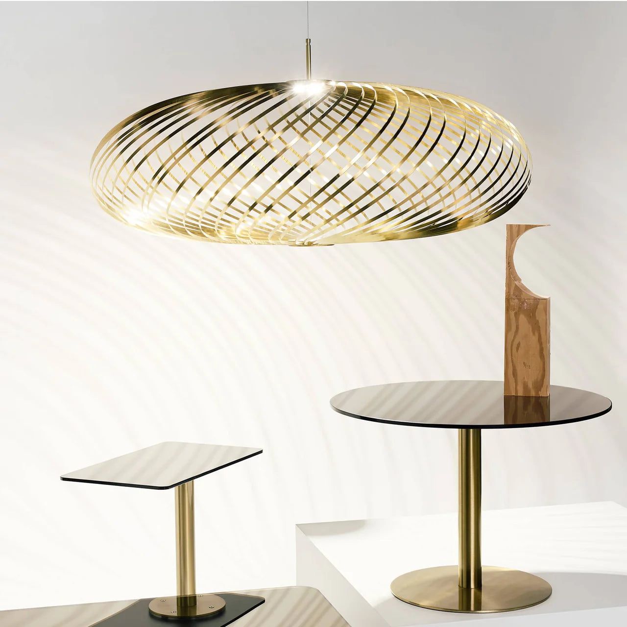 Flash Square Side Table Messingbasis