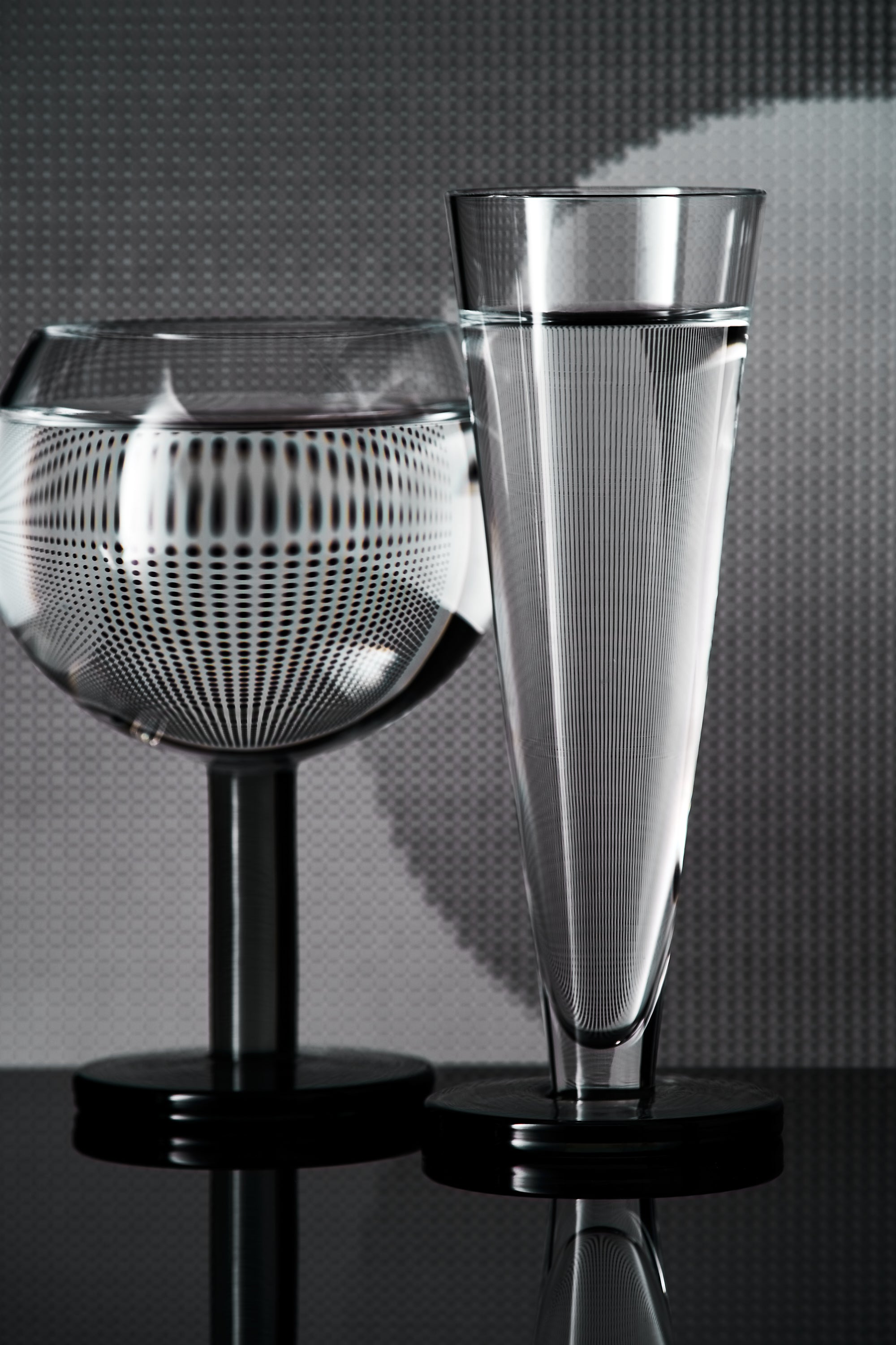 Set champagneglazen PUCK FLUTE van glas