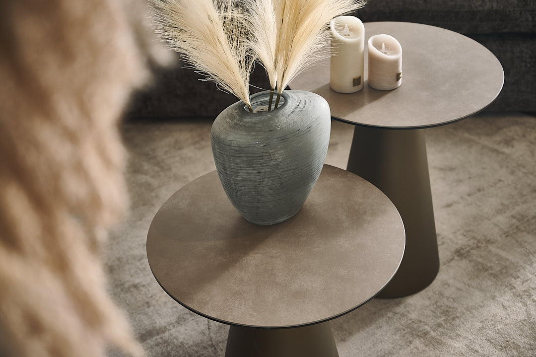 Bruine FUNGHI salontafel van kwartssteen