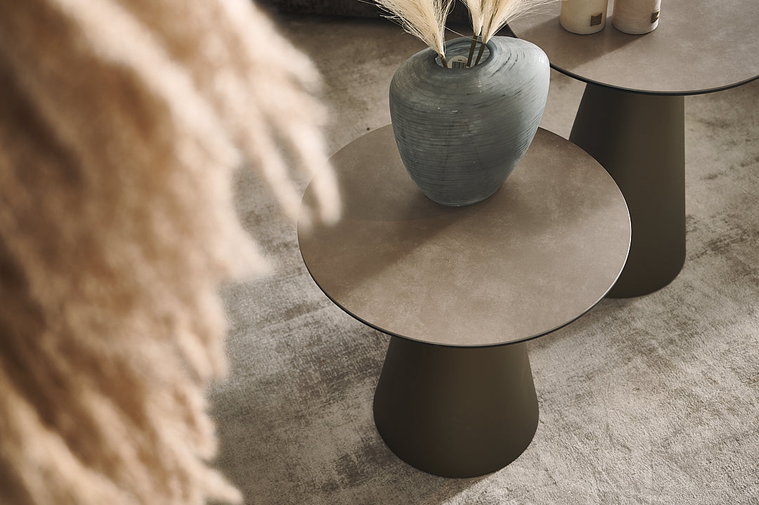 Bruine FUNGHI salontafel van kwartssteen