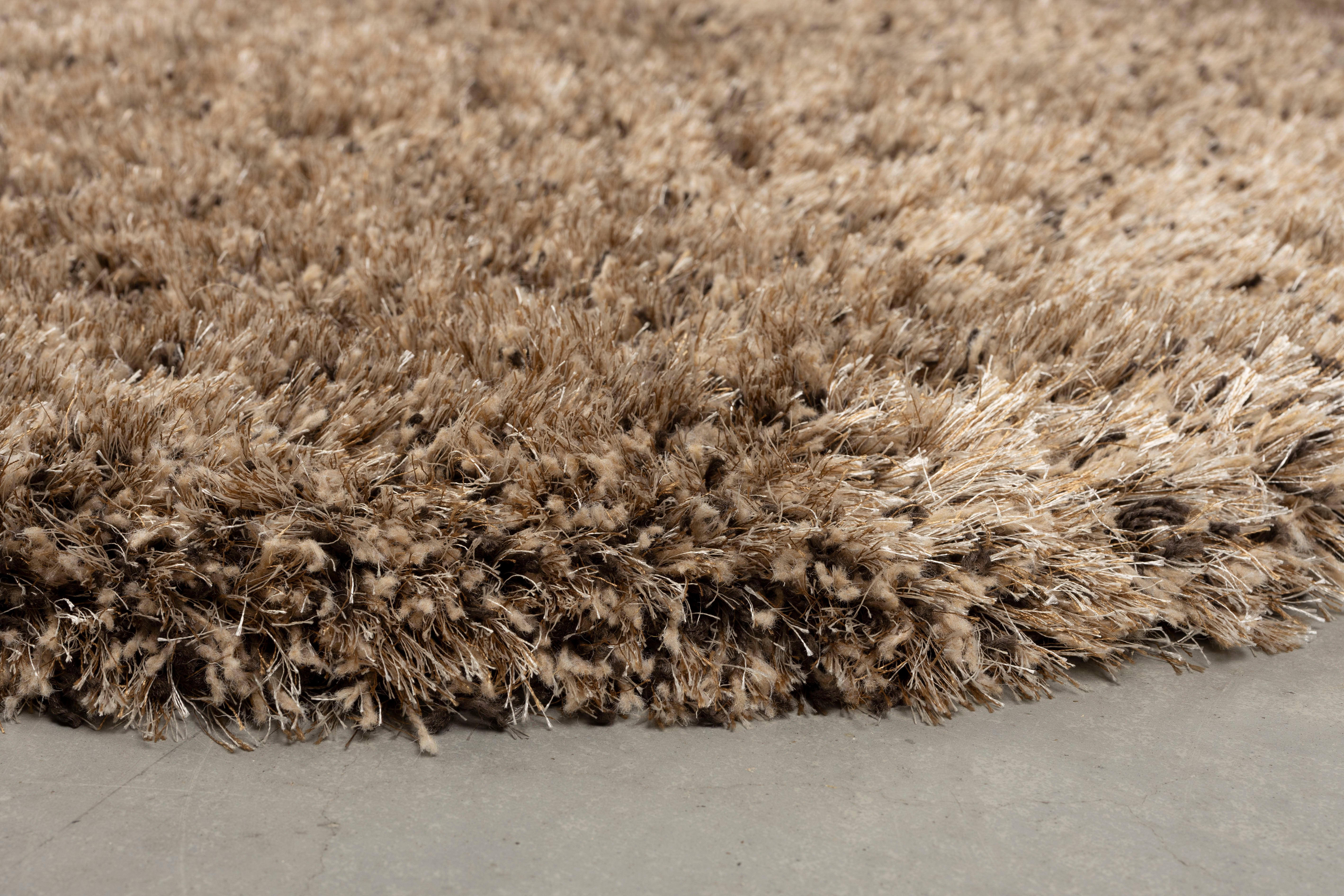 TASTY bruin vloerkleed met lange haren