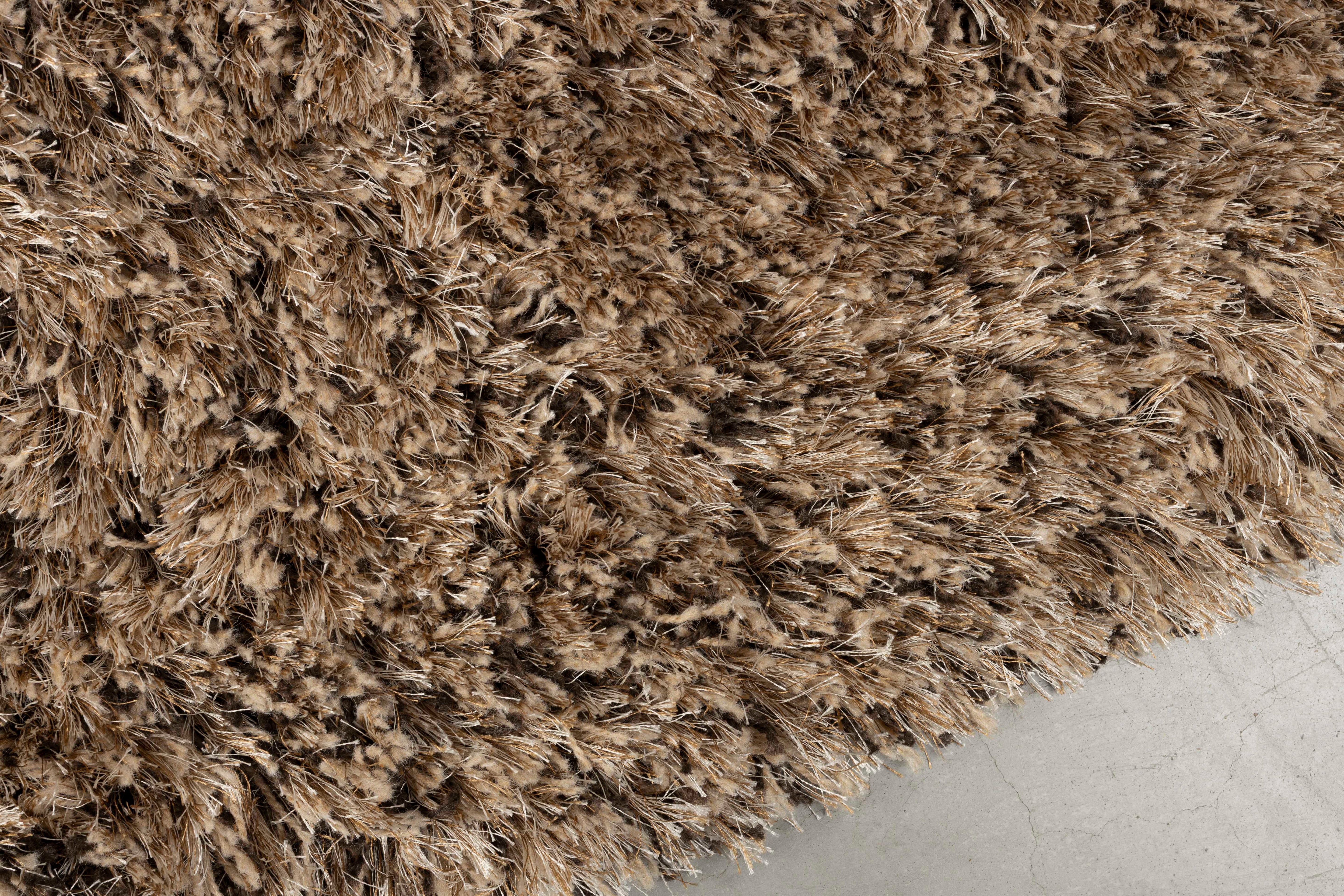 TASTY bruin vloerkleed met lange haren