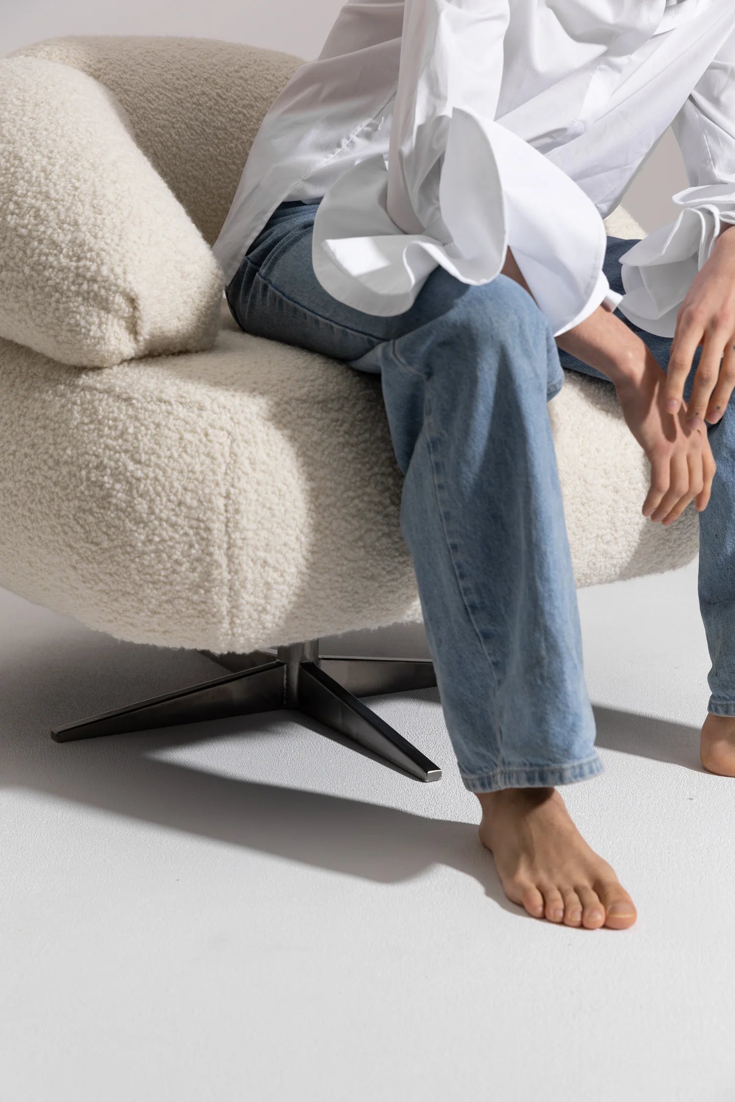 Drehstuhl CROISSANT gepolstert