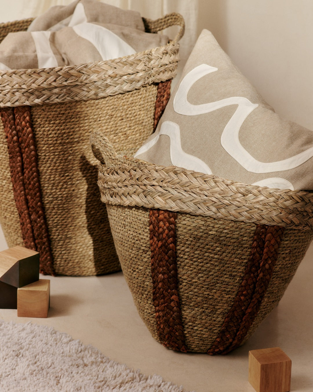 Dekokissen KOVE APPLIQUÉ beige