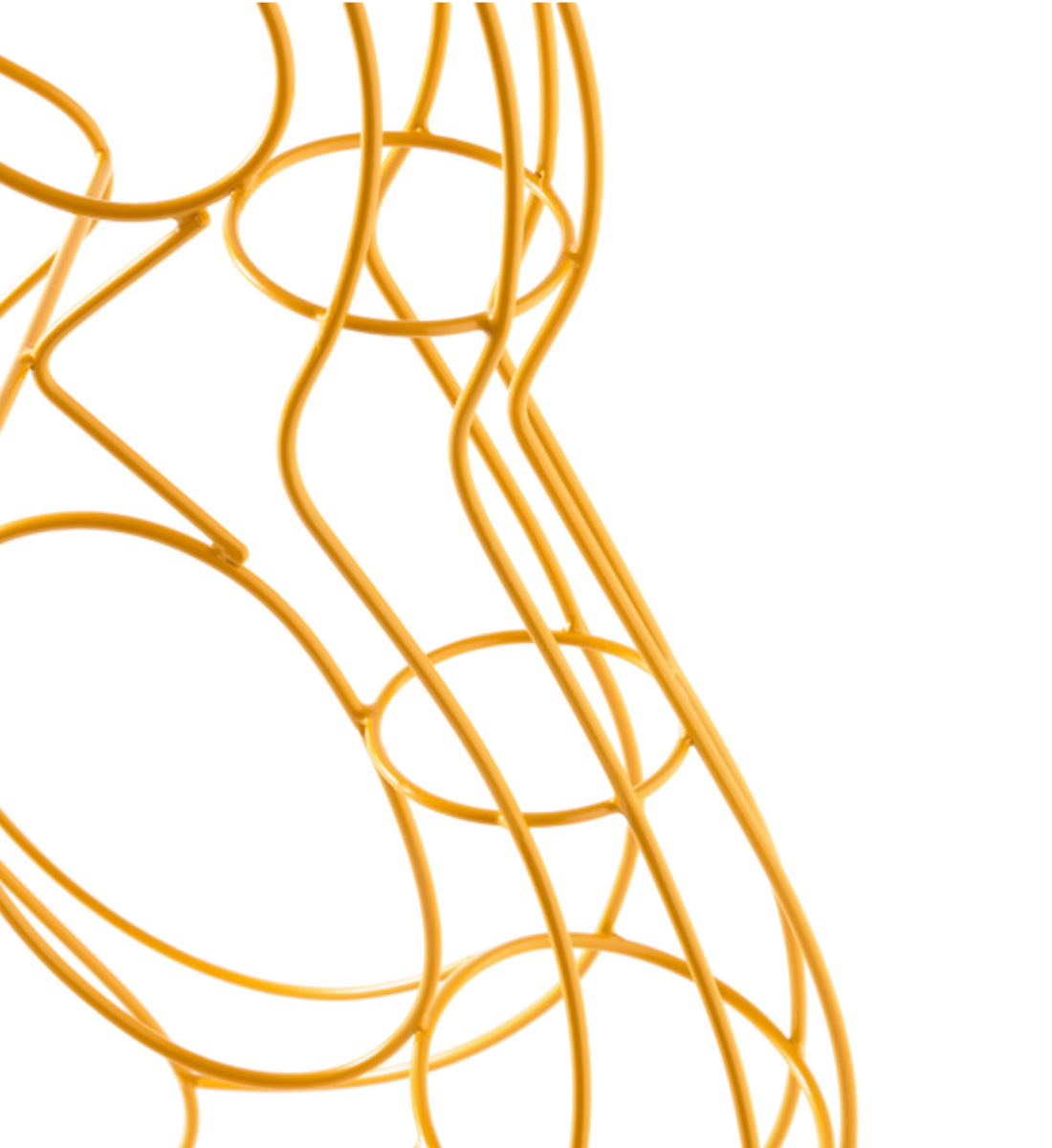 DREI OHREN RAHMEN Vase gelb