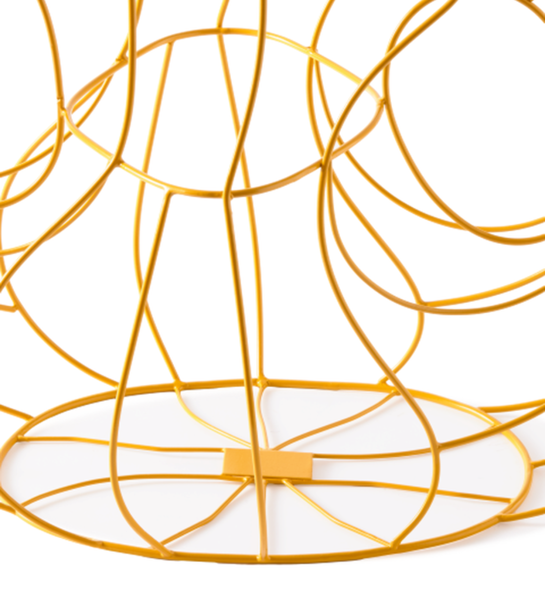 DREI OHREN RAHMEN Vase gelb