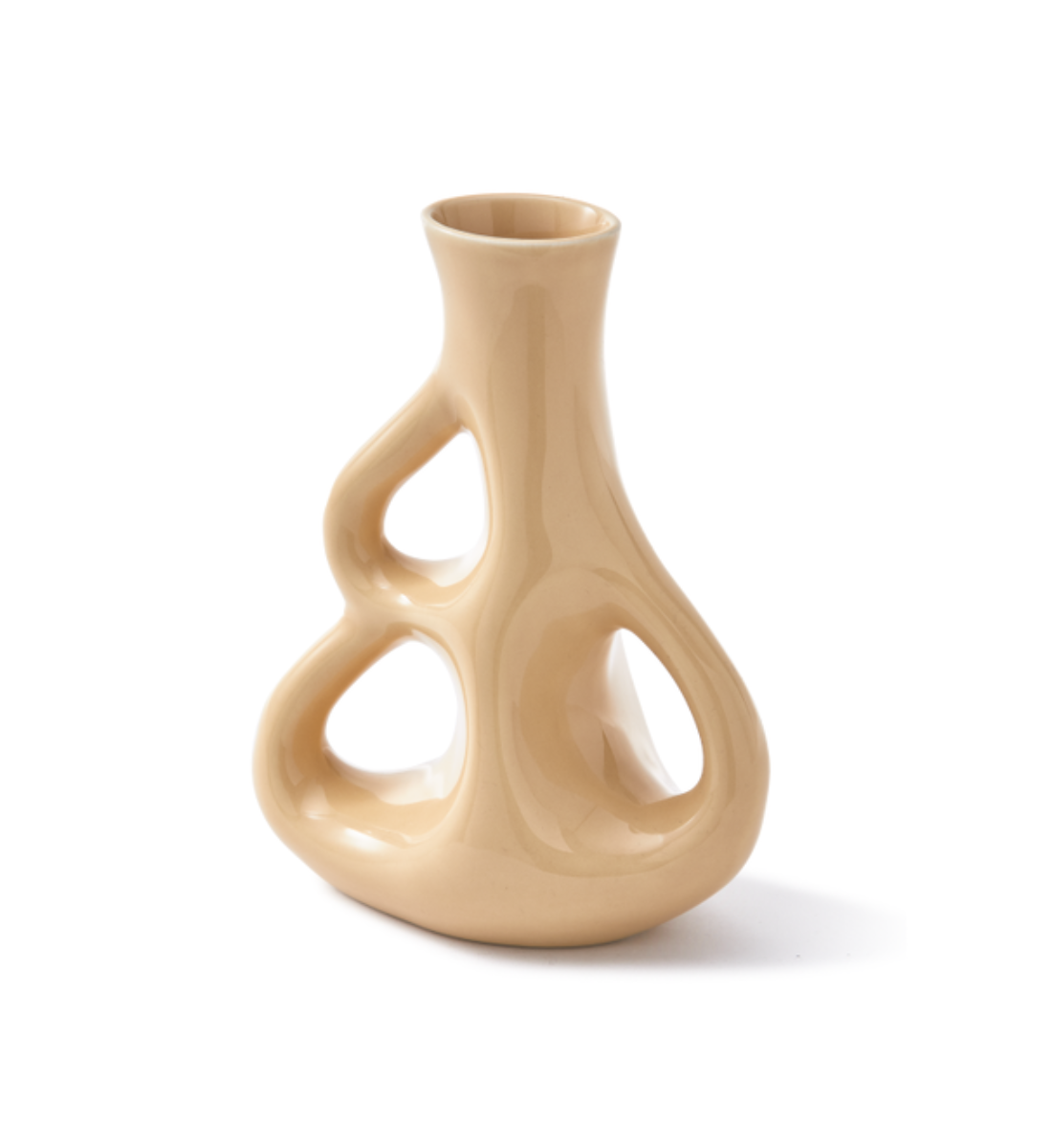 THREE EARS beige vase