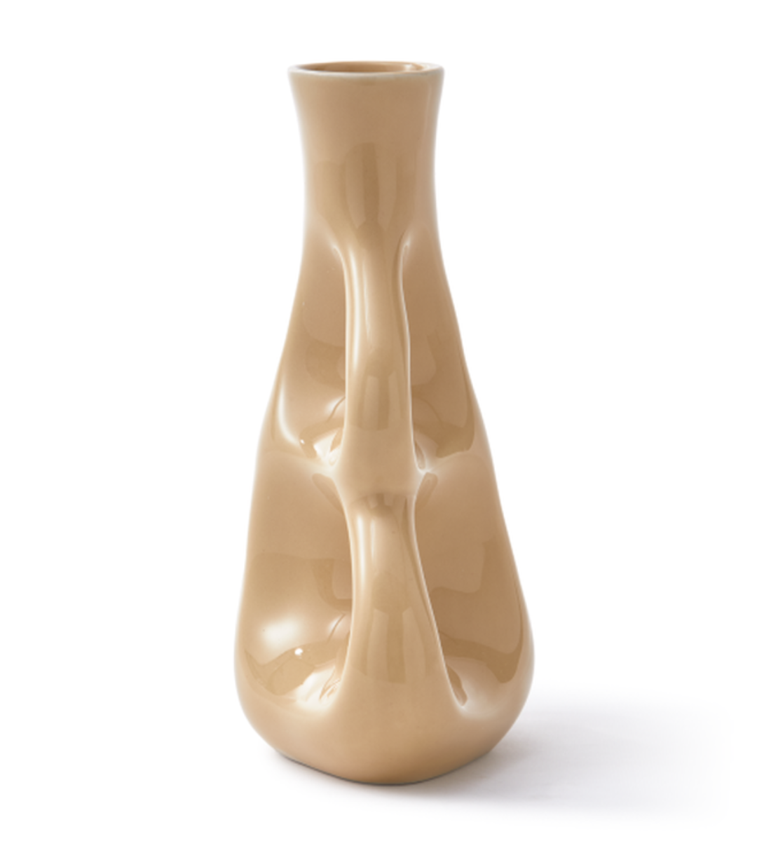 THREE EARS beige vase