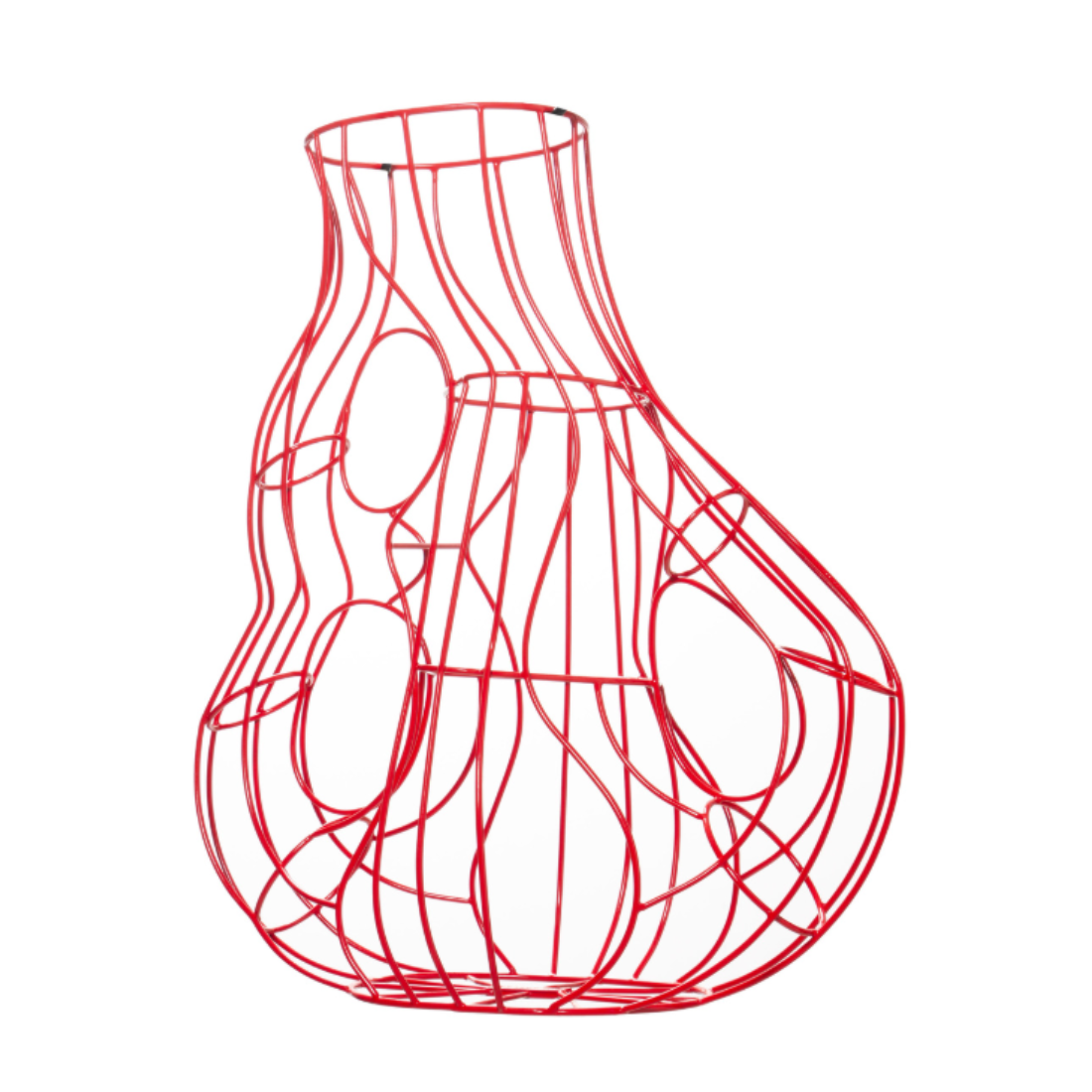 THREE EARS FRAME Vase, korallenrot