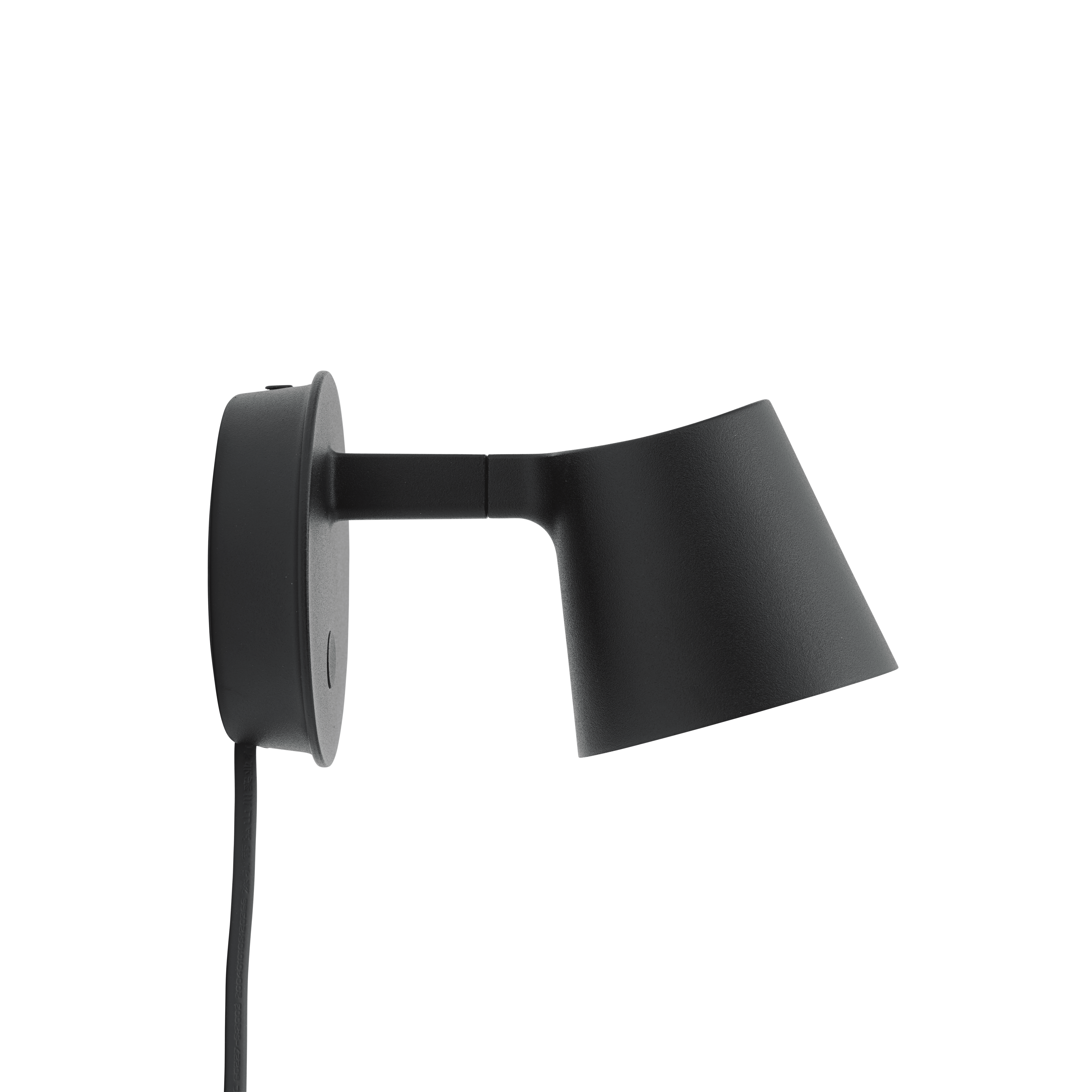 Verstelbare wandlamp TIP zwart