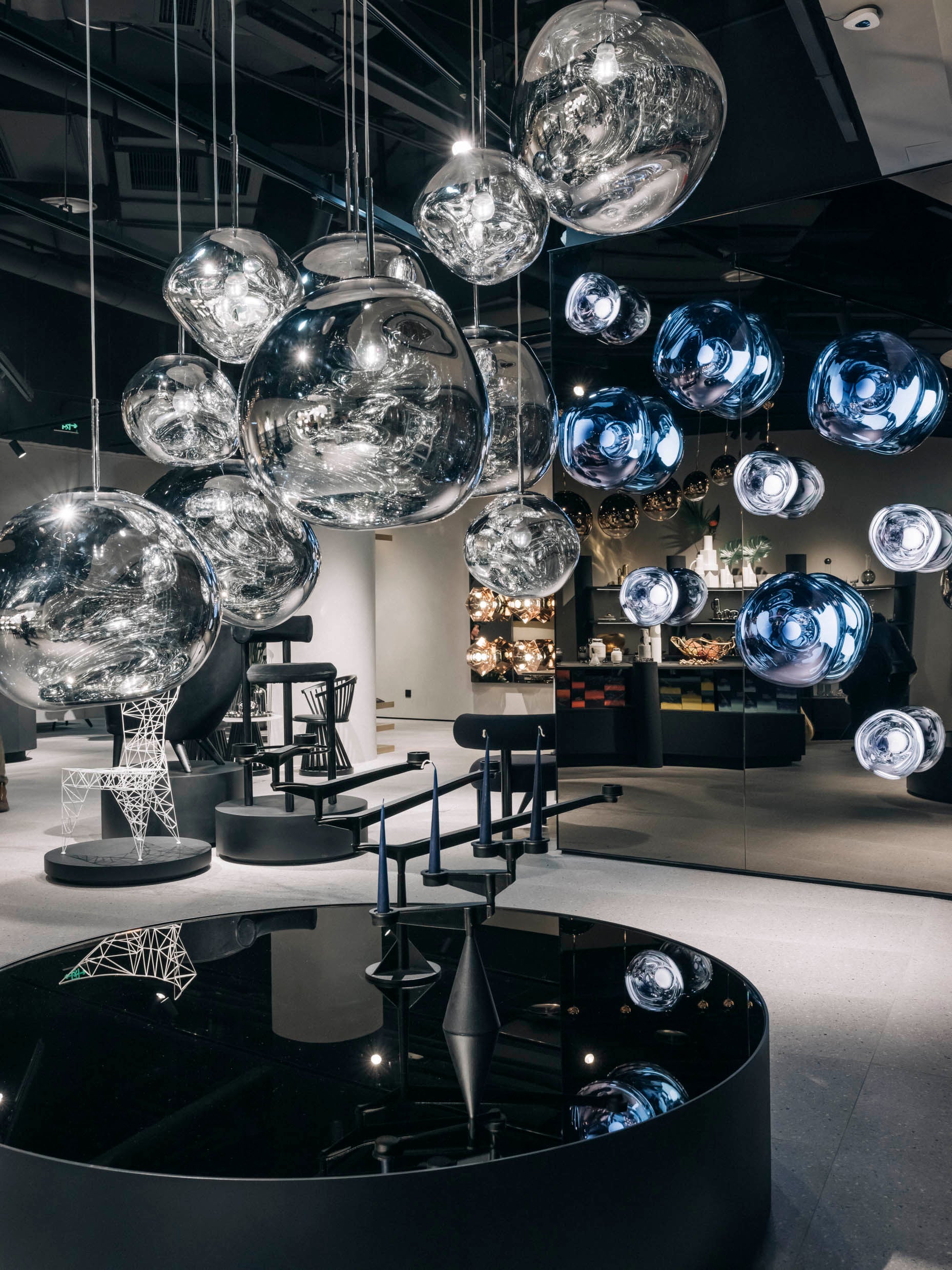 MELT MEGA plafondlamp zilver