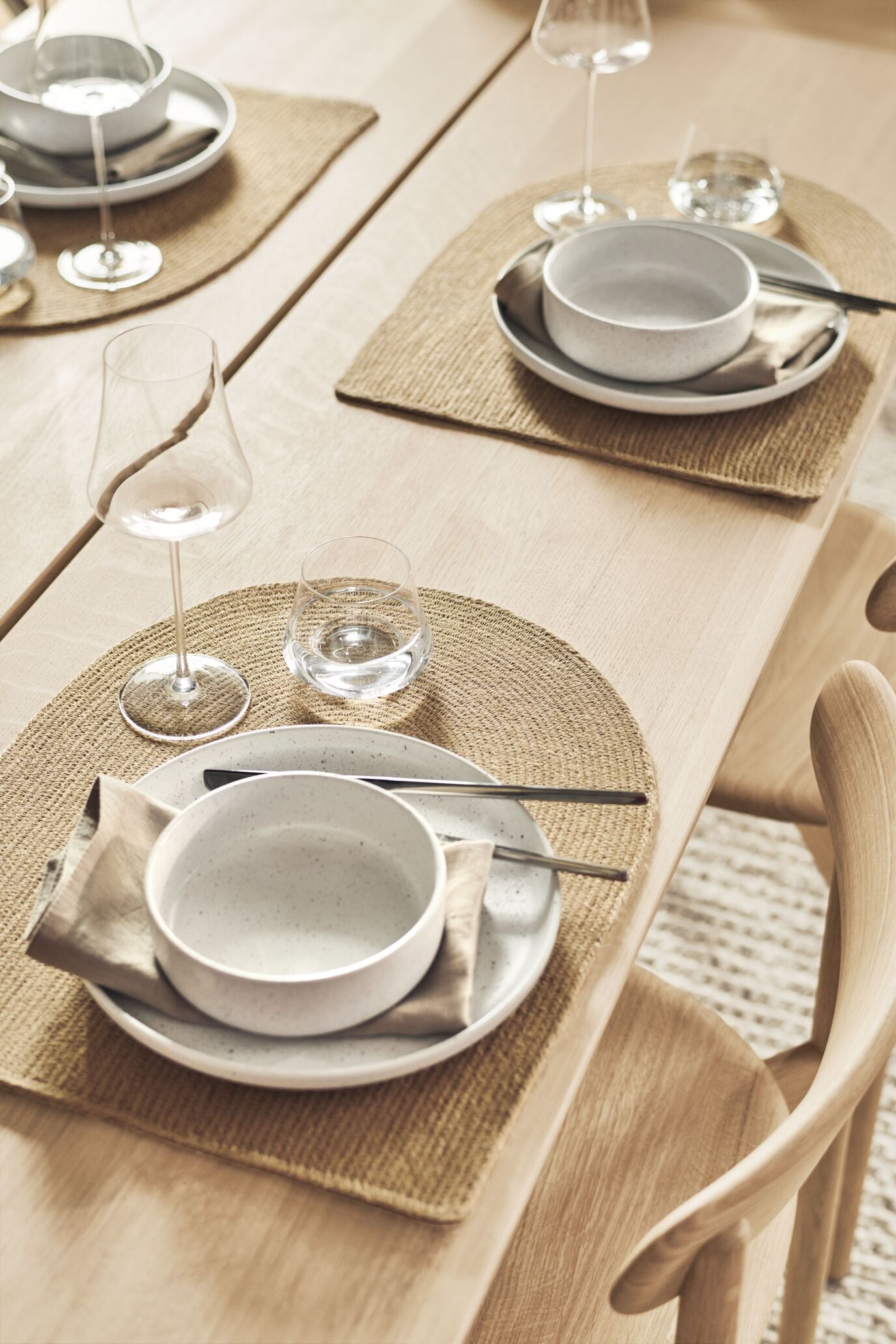 Tafel TRACK gebleekt eikenhout