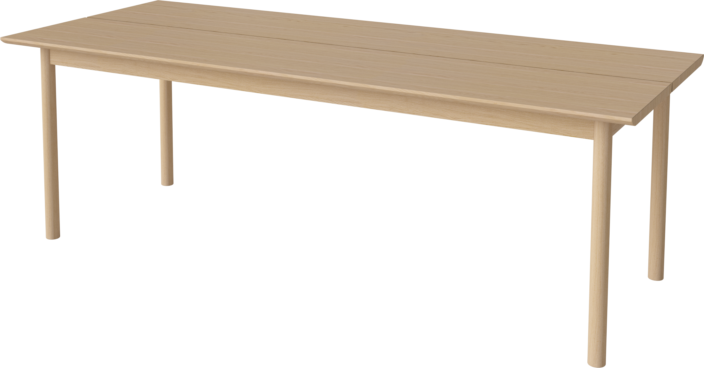 Tafel TRACK gebleekt eikenhout