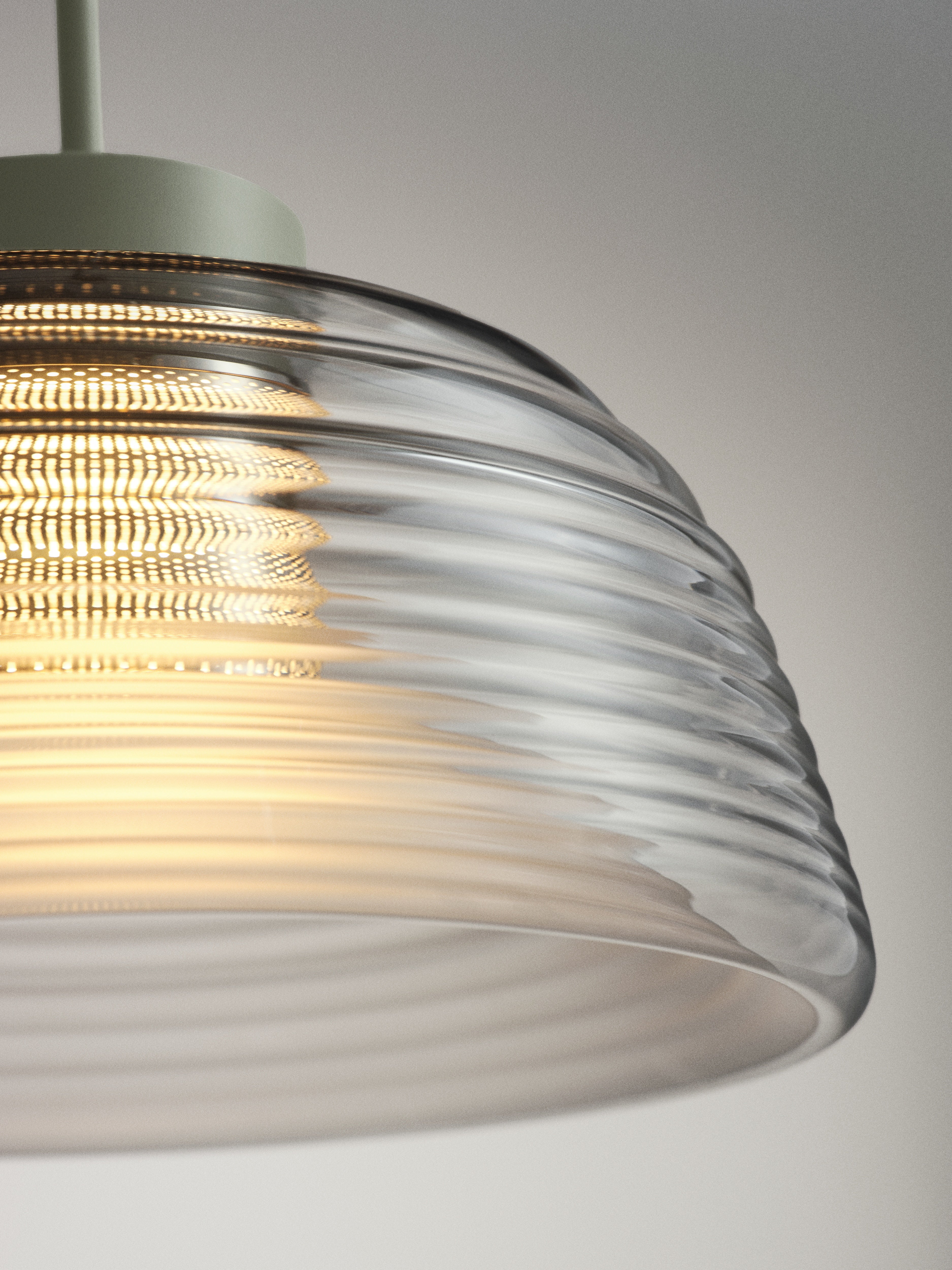 Hanglamp TWO-LAYER olijfgroen