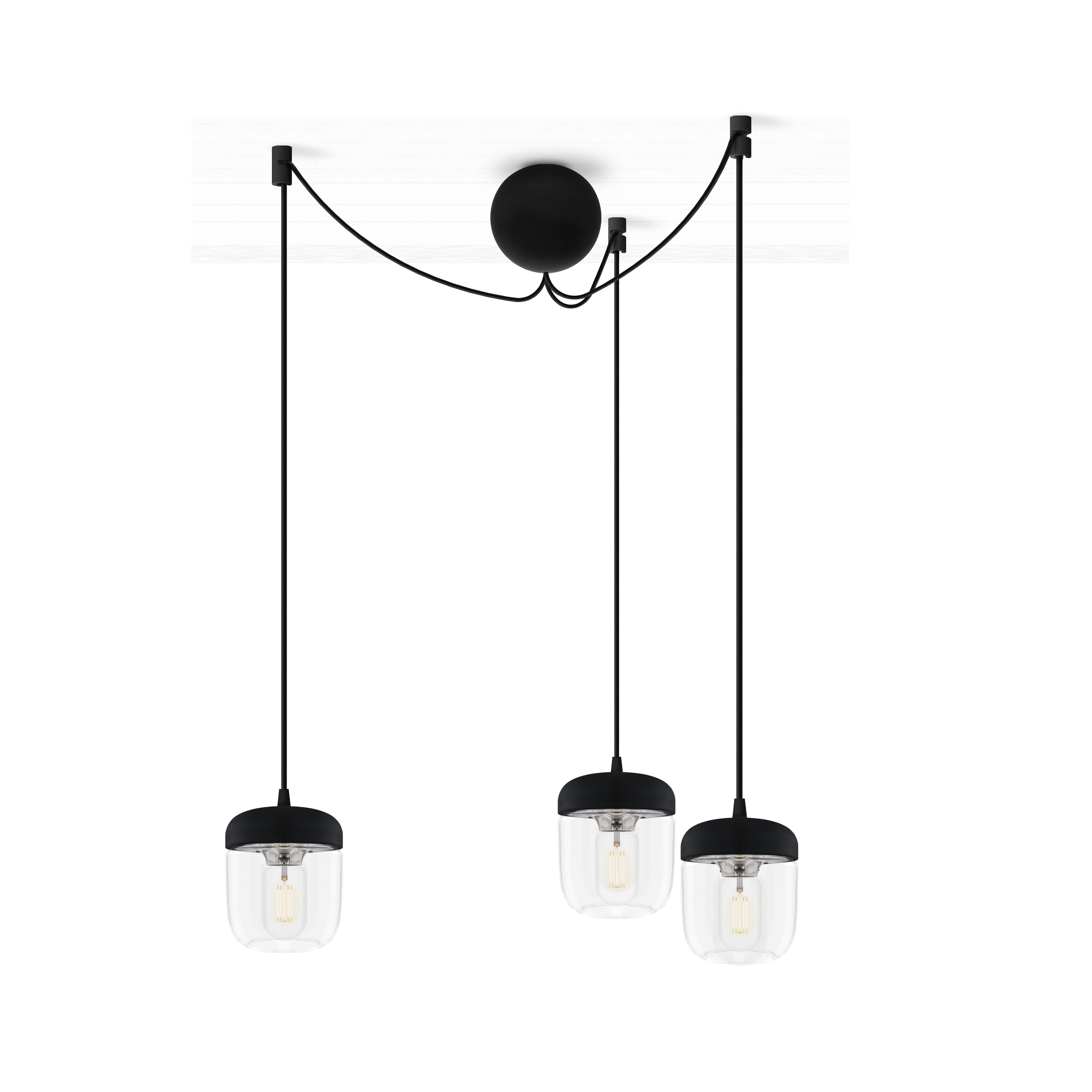 Klosz ACORN czarno srebrny [Amelia] UMAGE    Eye on Design