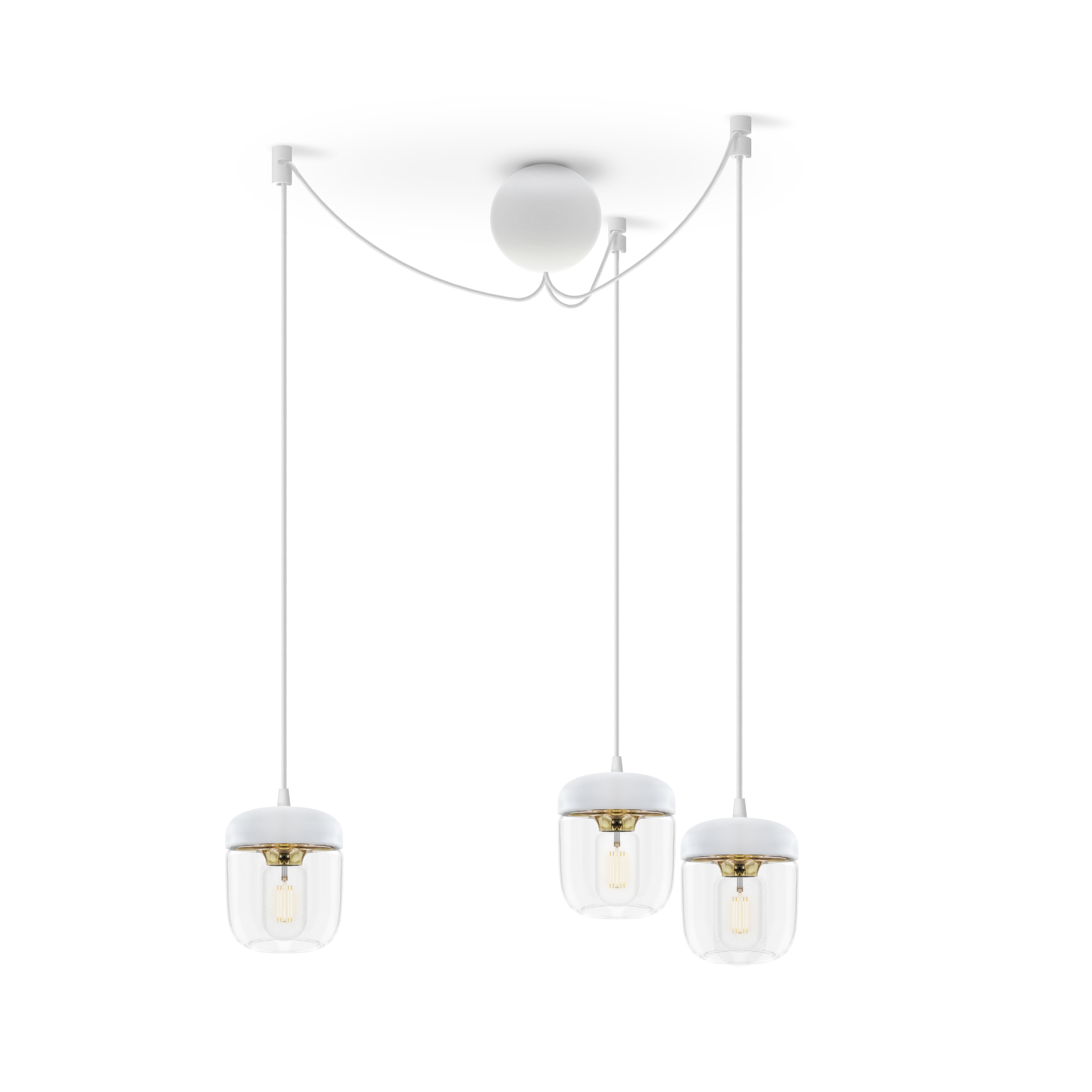 Klosz ACORN biało złoty [Amelia] UMAGE    Eye on Design